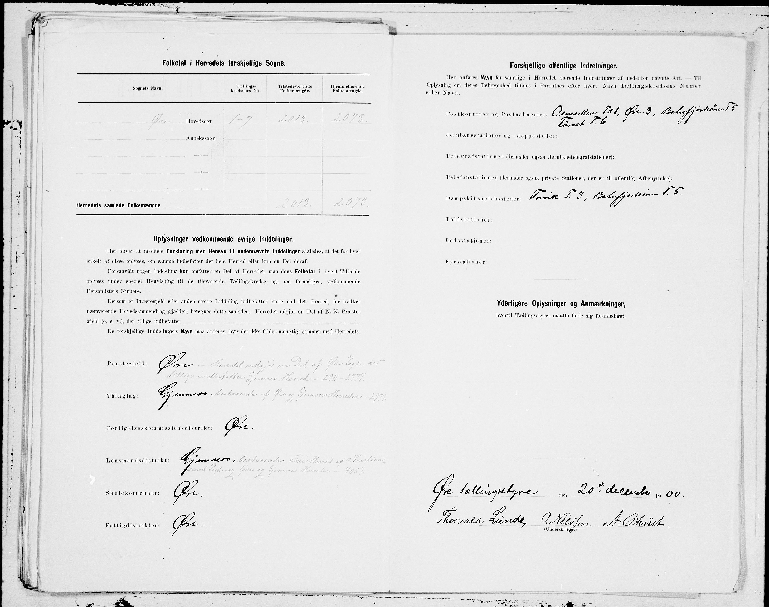 SAT, 1900 census for Øre, 1900, p. 17