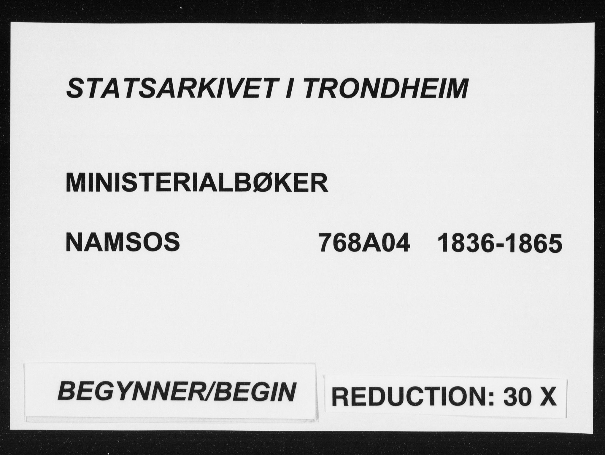 Ministerialprotokoller, klokkerbøker og fødselsregistre - Nord-Trøndelag, AV/SAT-A-1458/768/L0569: Parish register (official) no. 768A04, 1836-1865