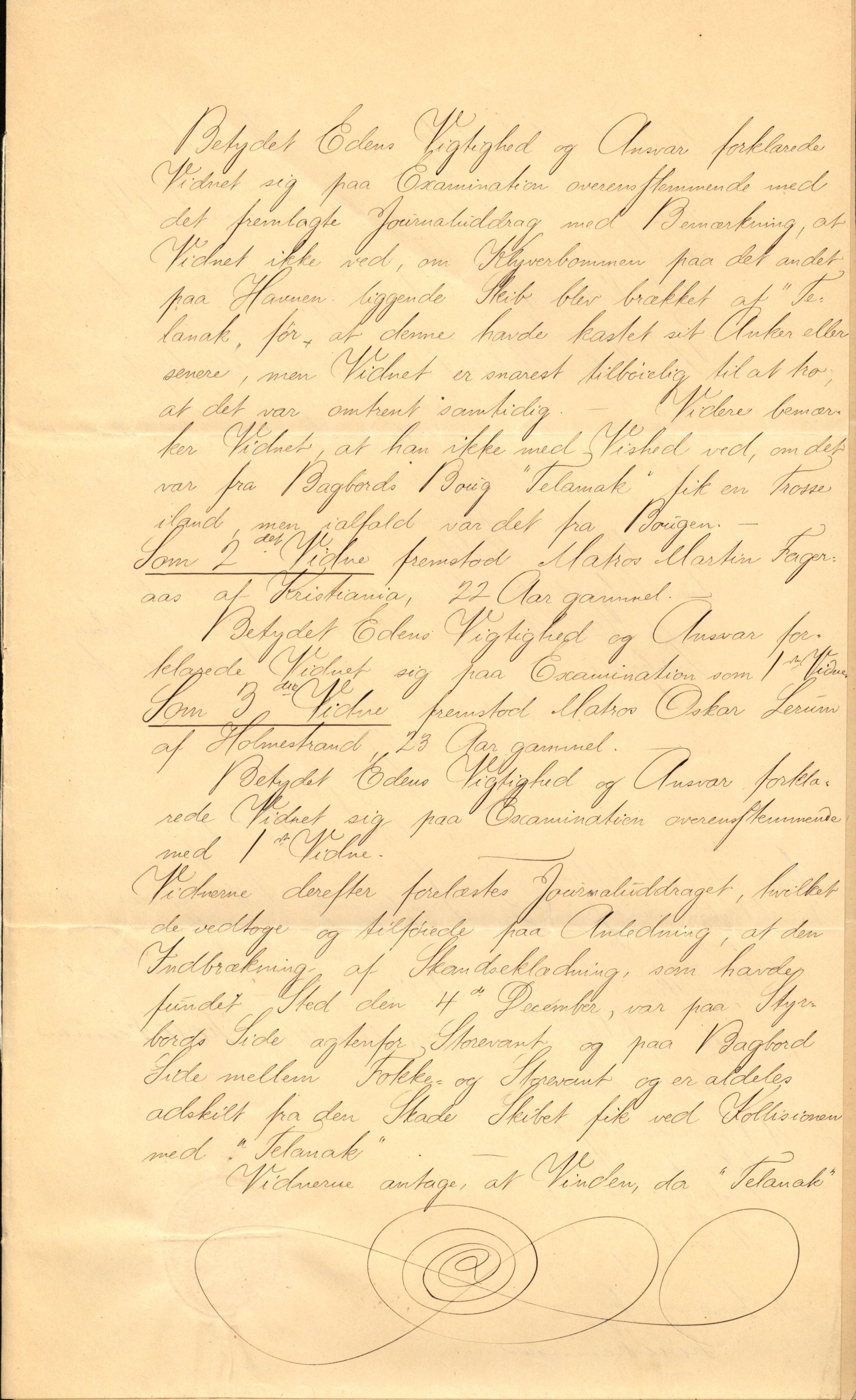 Pa 63 - Østlandske skibsassuranceforening, VEMU/A-1079/G/Ga/L0019/0001: Havaridokumenter / Telanak, Telefon, Ternen, Sir John Lawrence, Benguela, 1886, p. 6