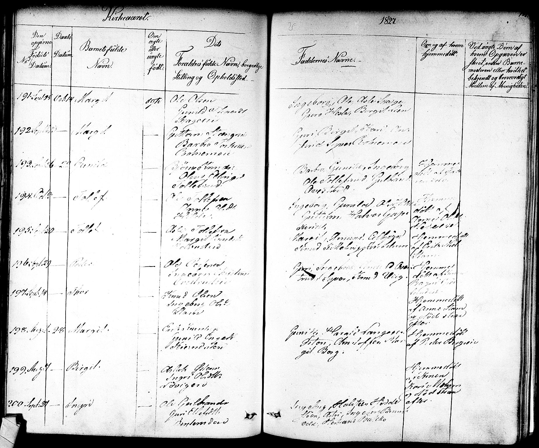 Nes kirkebøker, AV/SAKO-A-236/F/Fa/L0008: Parish register (official) no. 8, 1824-1834, p. 186-187