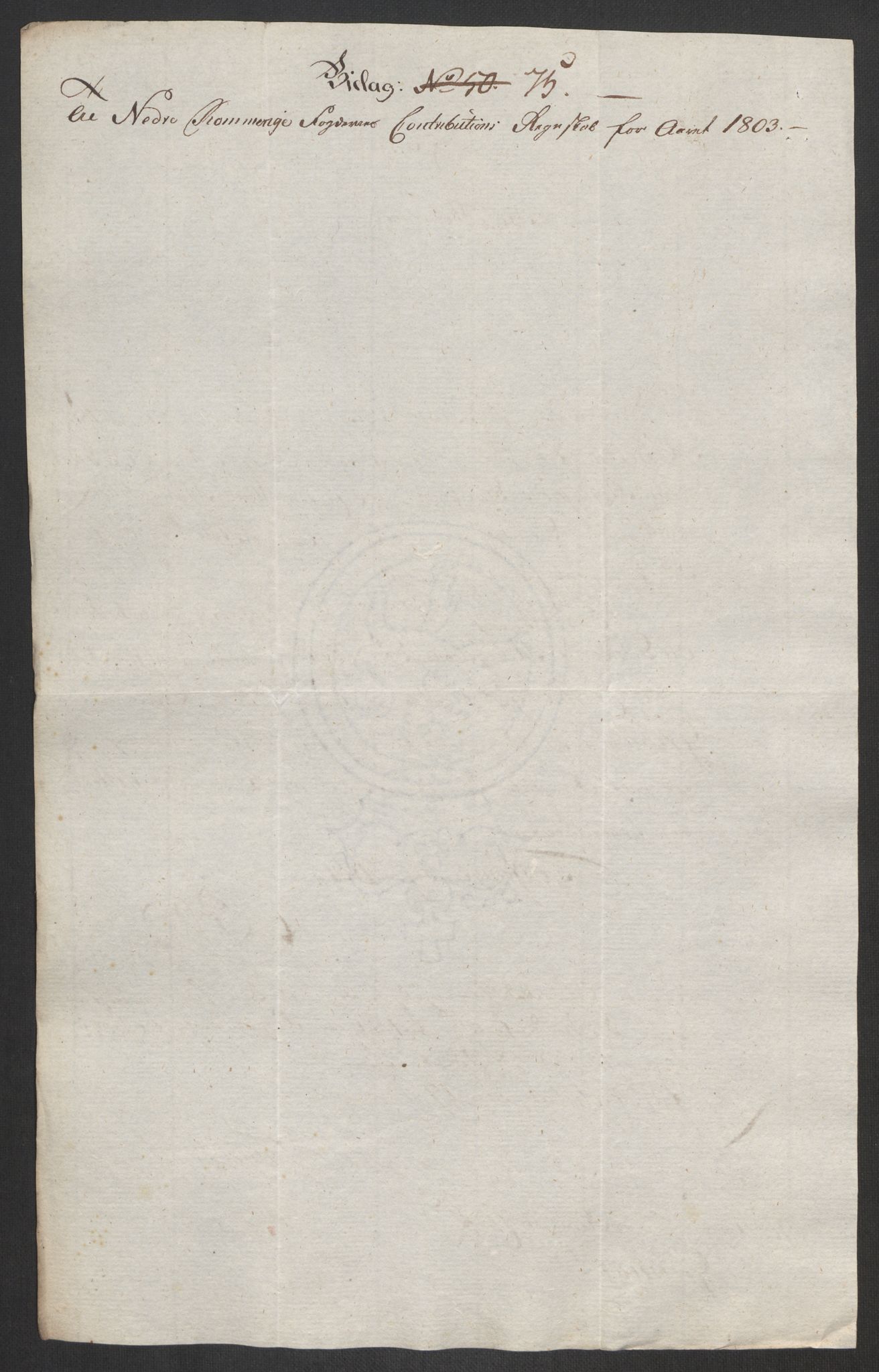 Rentekammeret inntil 1814, Reviderte regnskaper, Fogderegnskap, AV/RA-EA-4092/R11/L0679: Fogderegnskap Nedre Romerike, 1803, p. 216