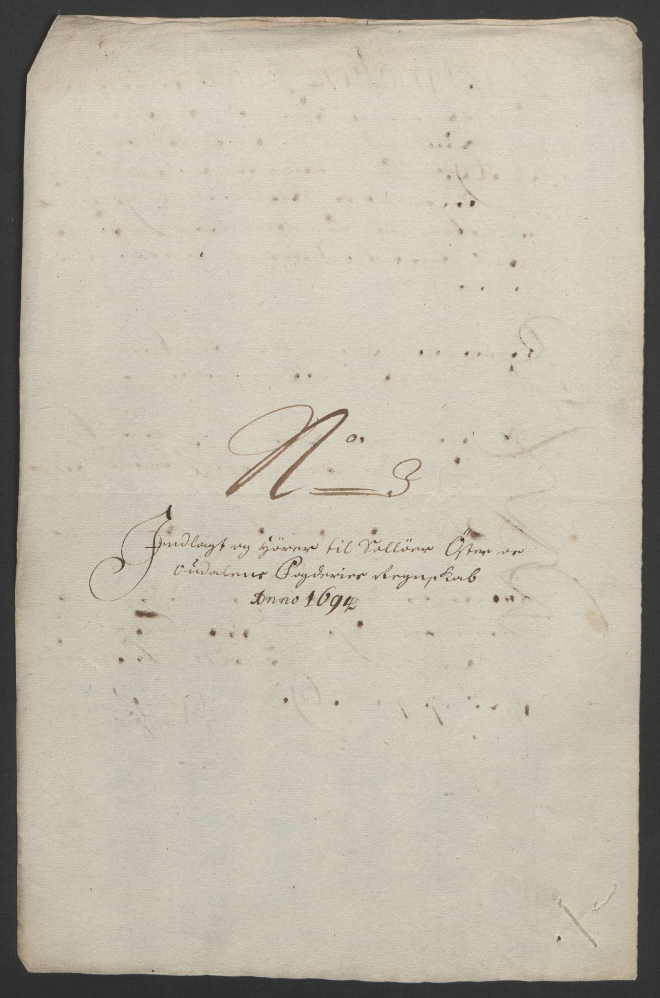 Rentekammeret inntil 1814, Reviderte regnskaper, Fogderegnskap, AV/RA-EA-4092/R13/L0832: Fogderegnskap Solør, Odal og Østerdal, 1694, p. 137