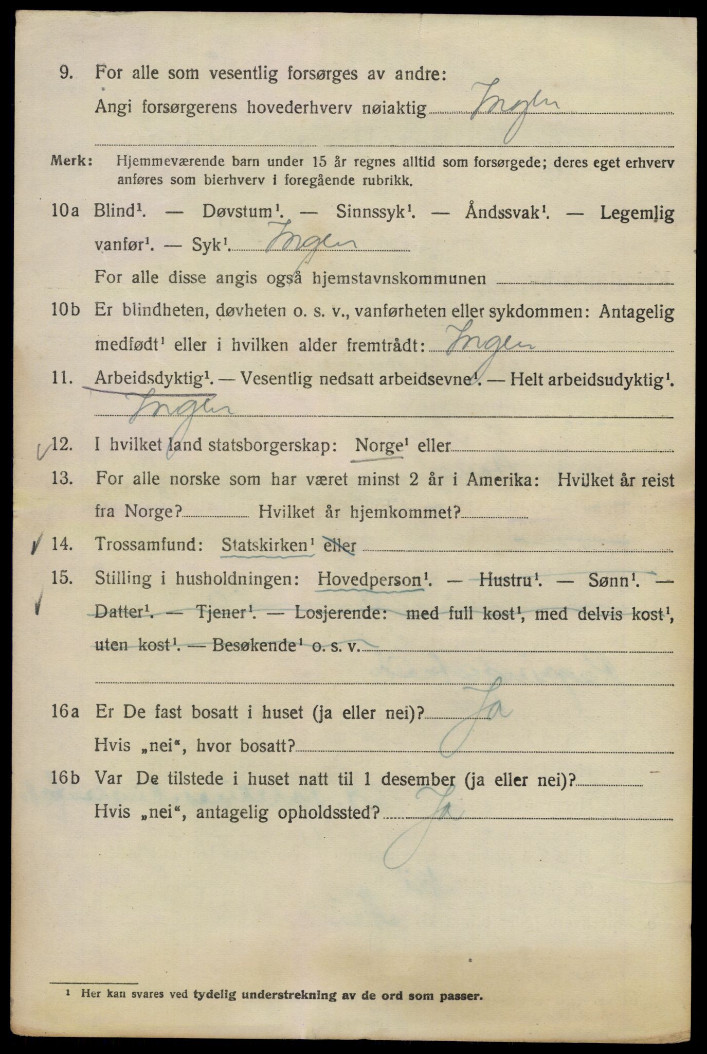 SAO, 1920 census for Kristiania, 1920, p. 460276