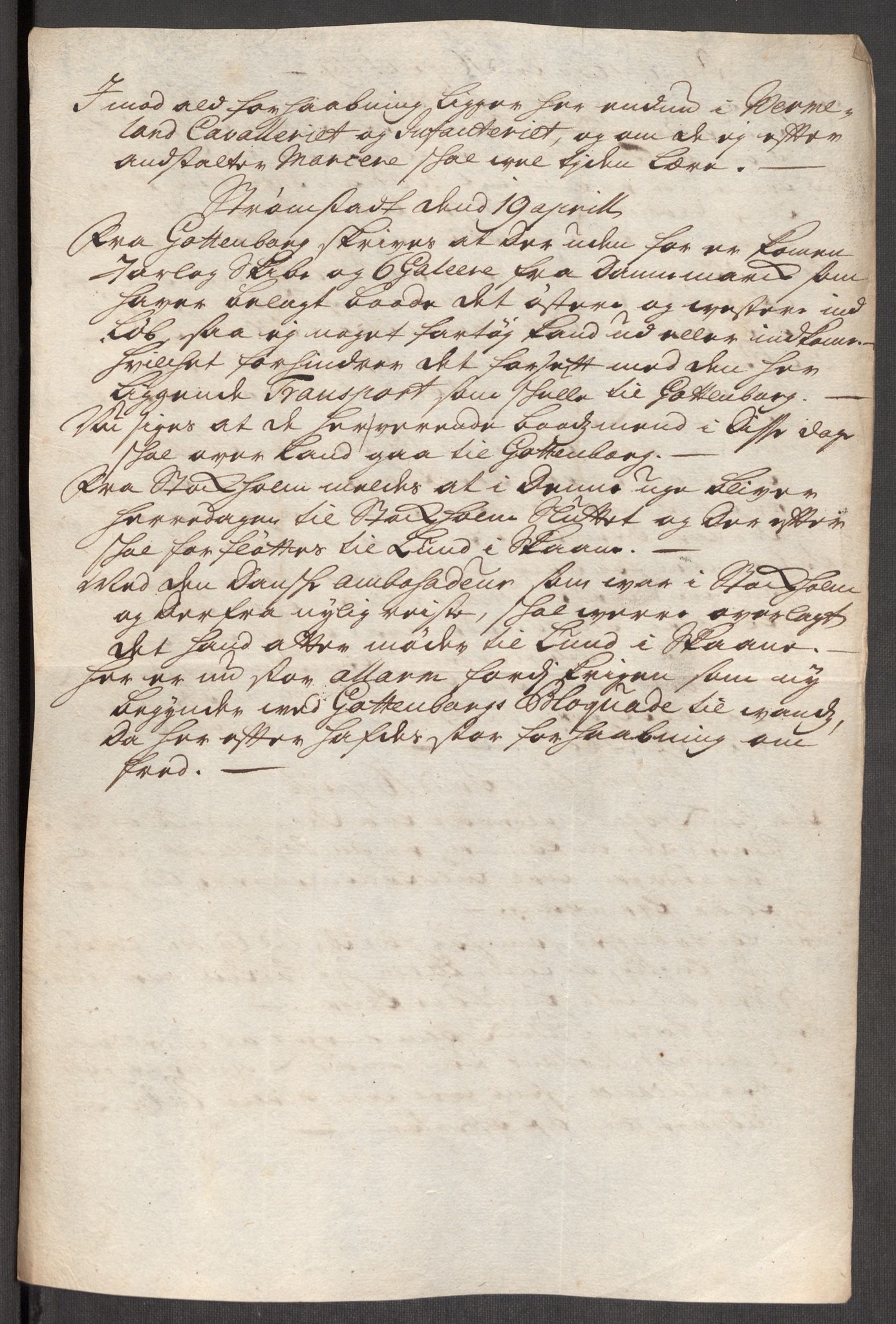 Kommanderende general (KG I) med Det norske krigsdirektorium, AV/RA-EA-5419/E/Eb/L0012: Kunnskap om fienden, kronologisk ordnet, 1718-1719, p. 651