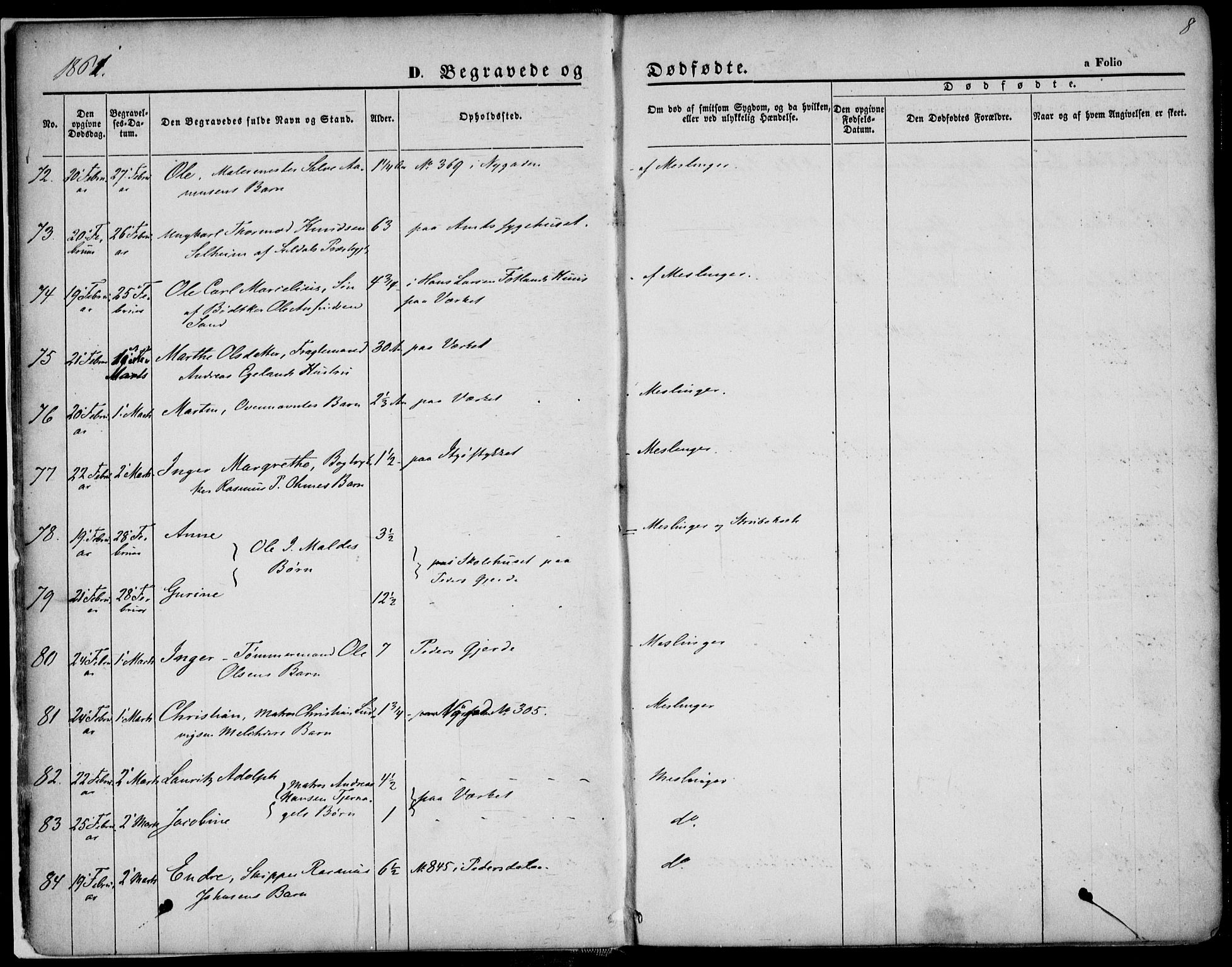 St. Petri sokneprestkontor, AV/SAST-A-101813/001/30/30BA/L0003: Parish register (official) no. A 3, 1861-1872, p. 8
