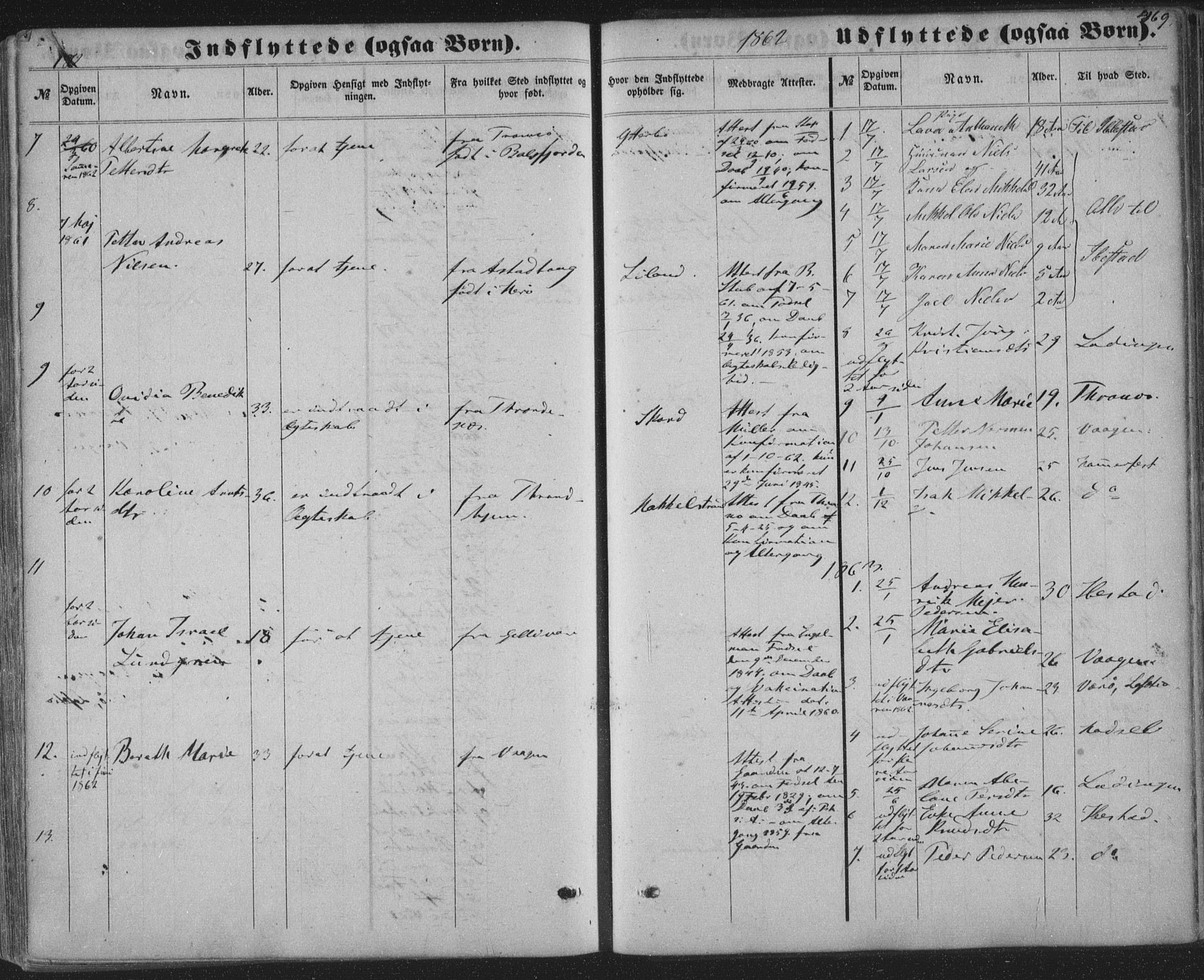 Ministerialprotokoller, klokkerbøker og fødselsregistre - Nordland, SAT/A-1459/863/L0896: Parish register (official) no. 863A08, 1861-1871, p. 469