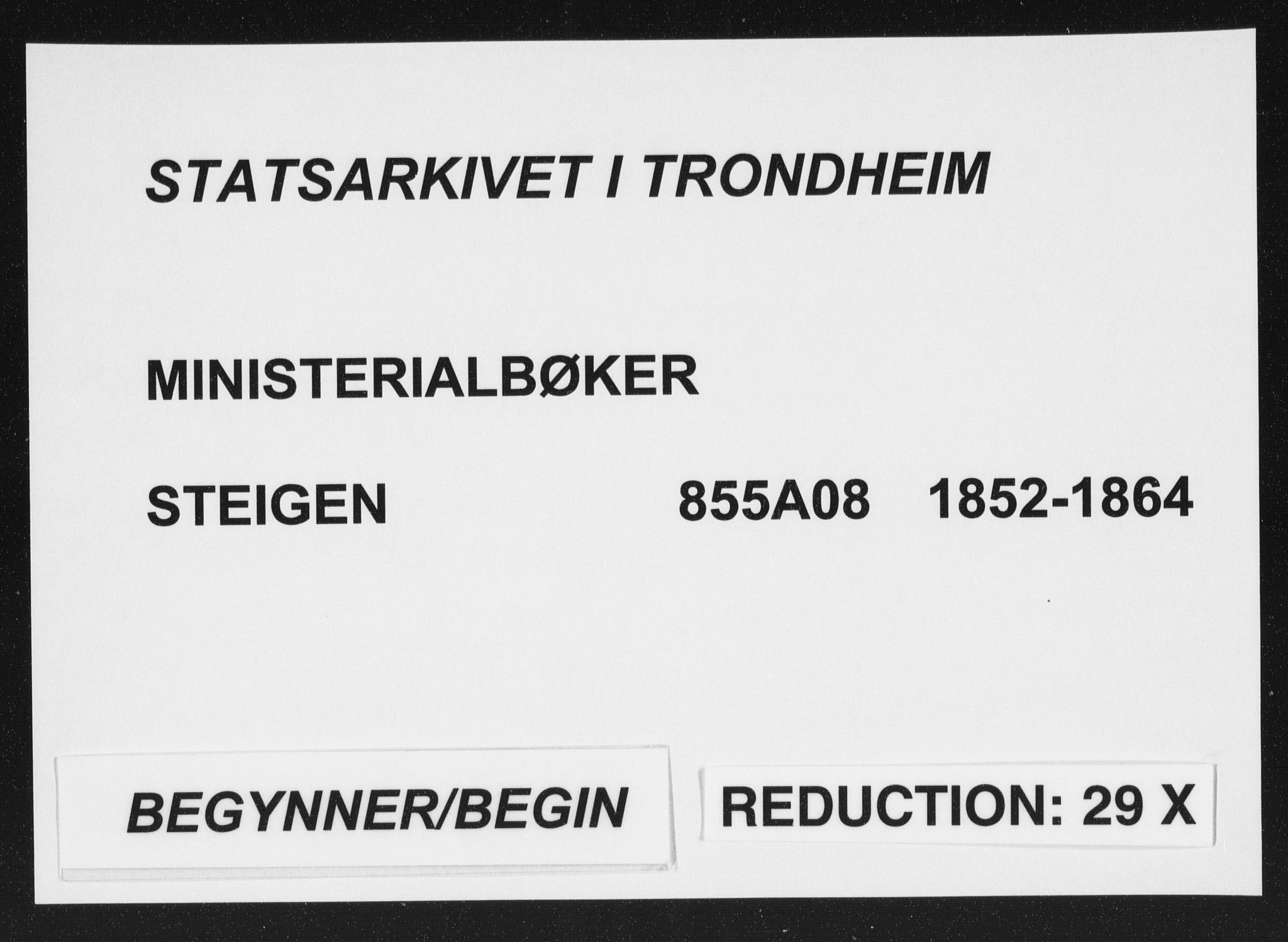 Ministerialprotokoller, klokkerbøker og fødselsregistre - Nordland, AV/SAT-A-1459/855/L0800: Parish register (official) no. 855A08, 1852-1864