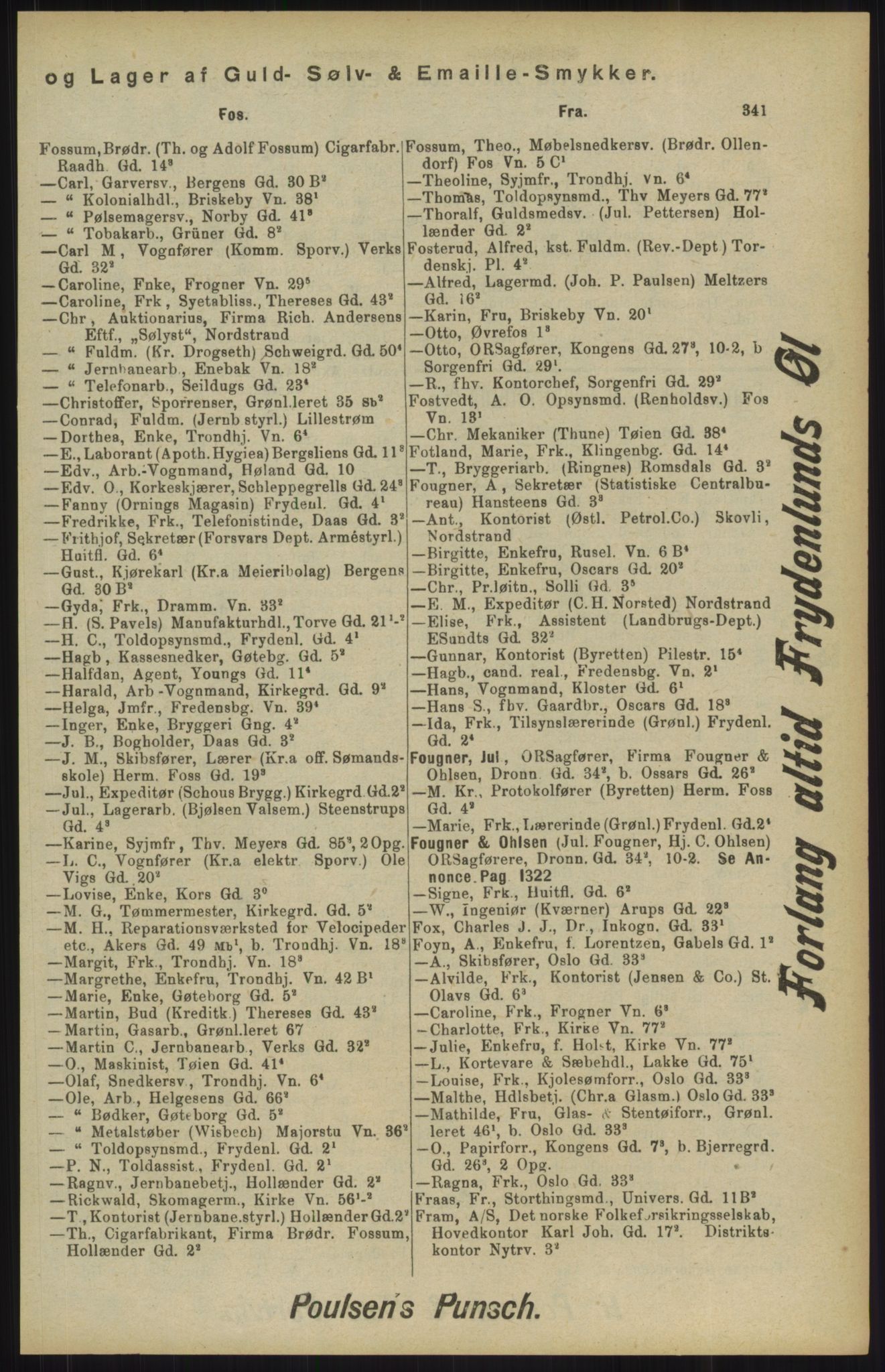 Kristiania/Oslo adressebok, PUBL/-, 1904, p. 341