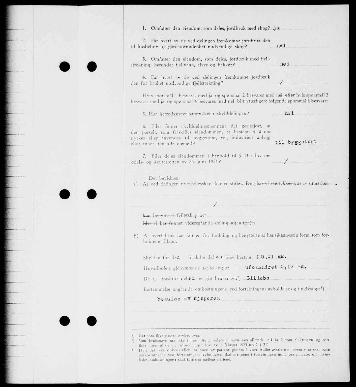 Onsøy sorenskriveri, SAO/A-10474/G/Ga/Gab/L0015: Mortgage book no. II A-15, 1945-1946, Diary no: : 302/1946