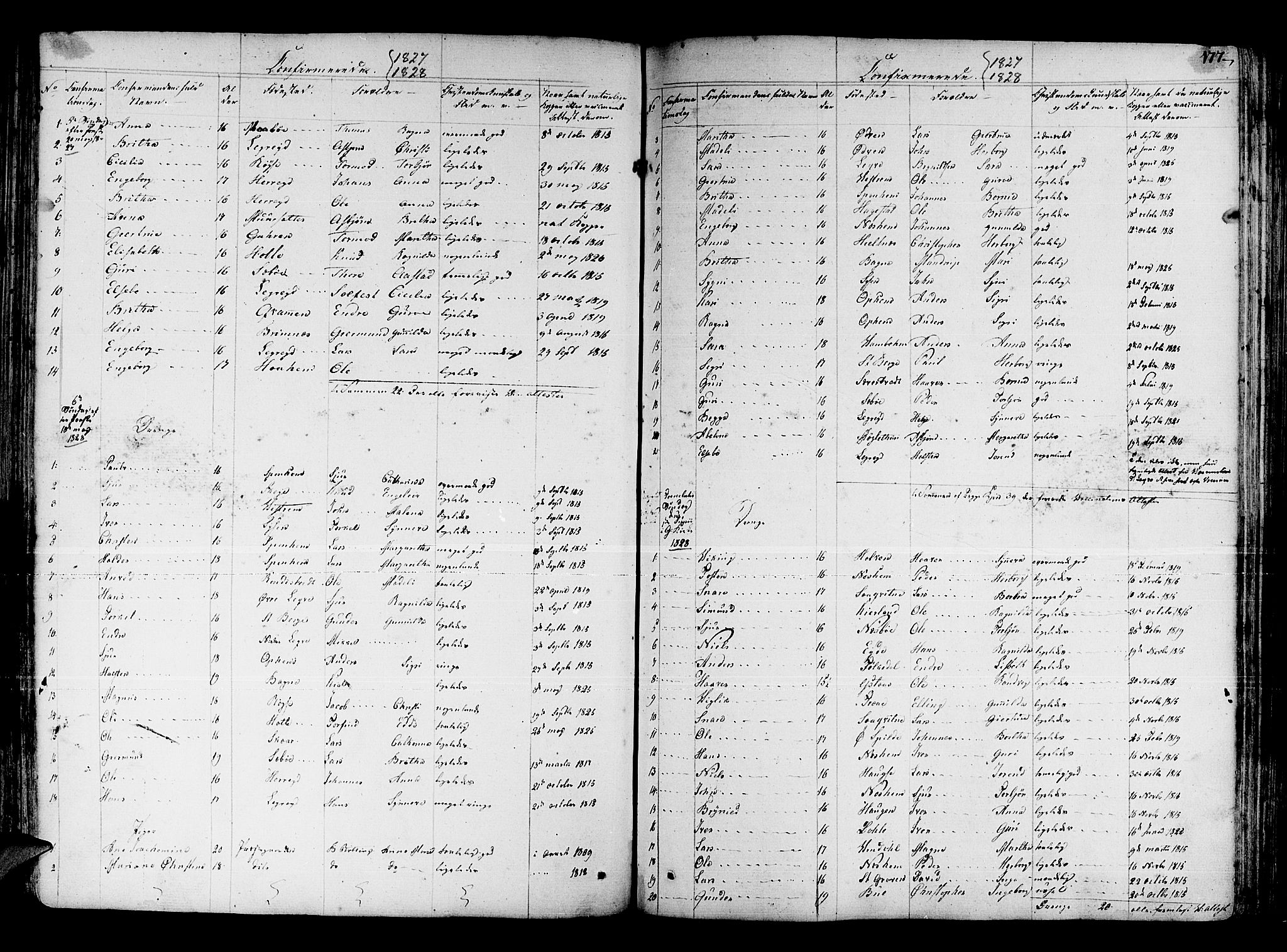 Ulvik sokneprestembete, AV/SAB-A-78801/H/Haa: Parish register (official) no. A 11, 1793-1838, p. 177