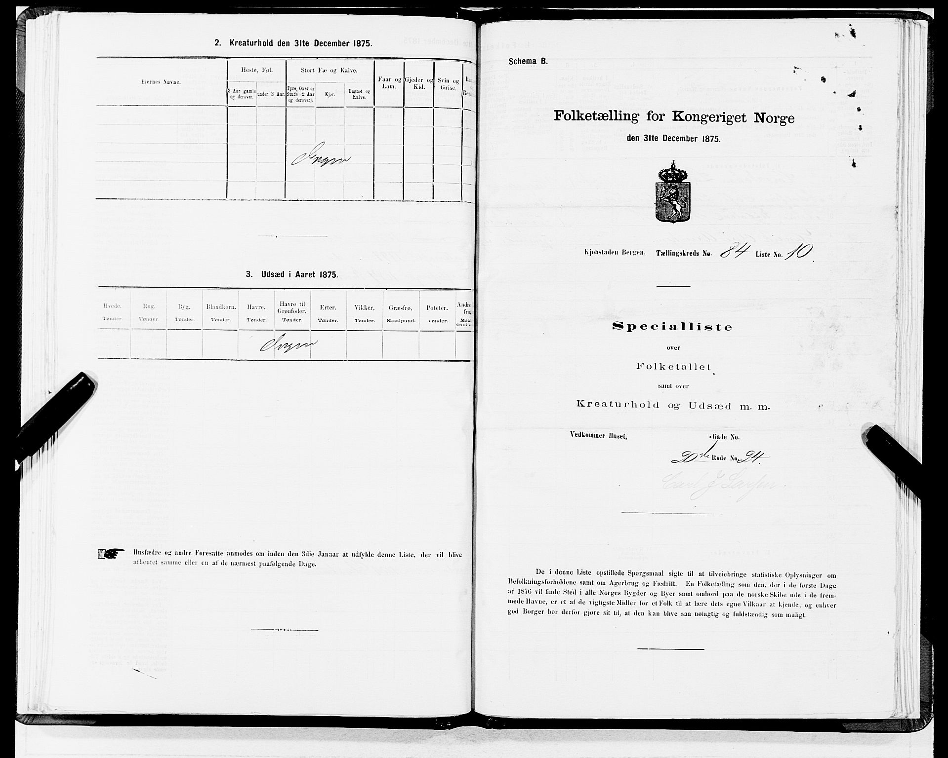 SAB, 1875 census for 1301 Bergen, 1875, p. 4521