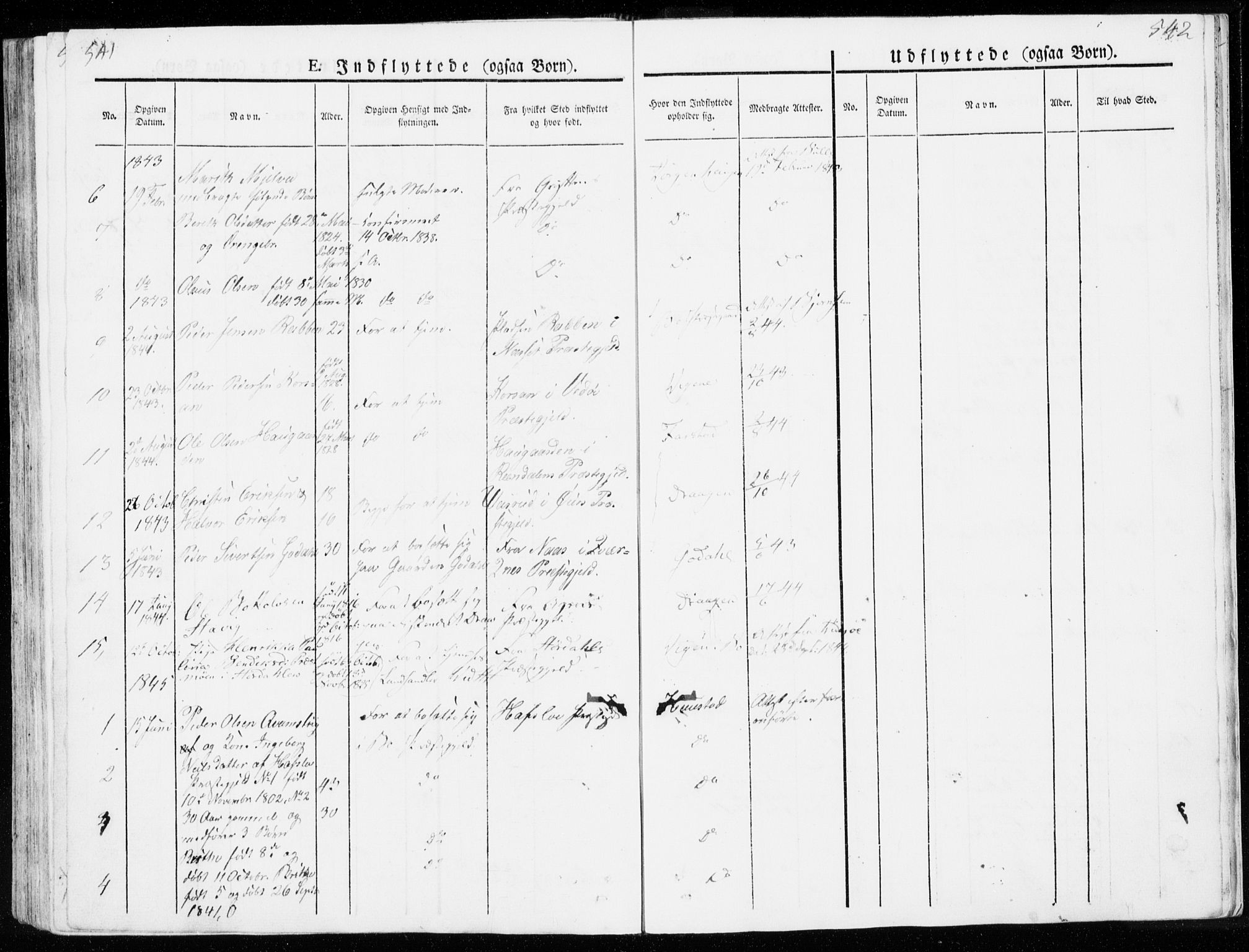 Ministerialprotokoller, klokkerbøker og fødselsregistre - Møre og Romsdal, AV/SAT-A-1454/566/L0766: Parish register (official) no. 566A05, 1842-1851, p. 541-542