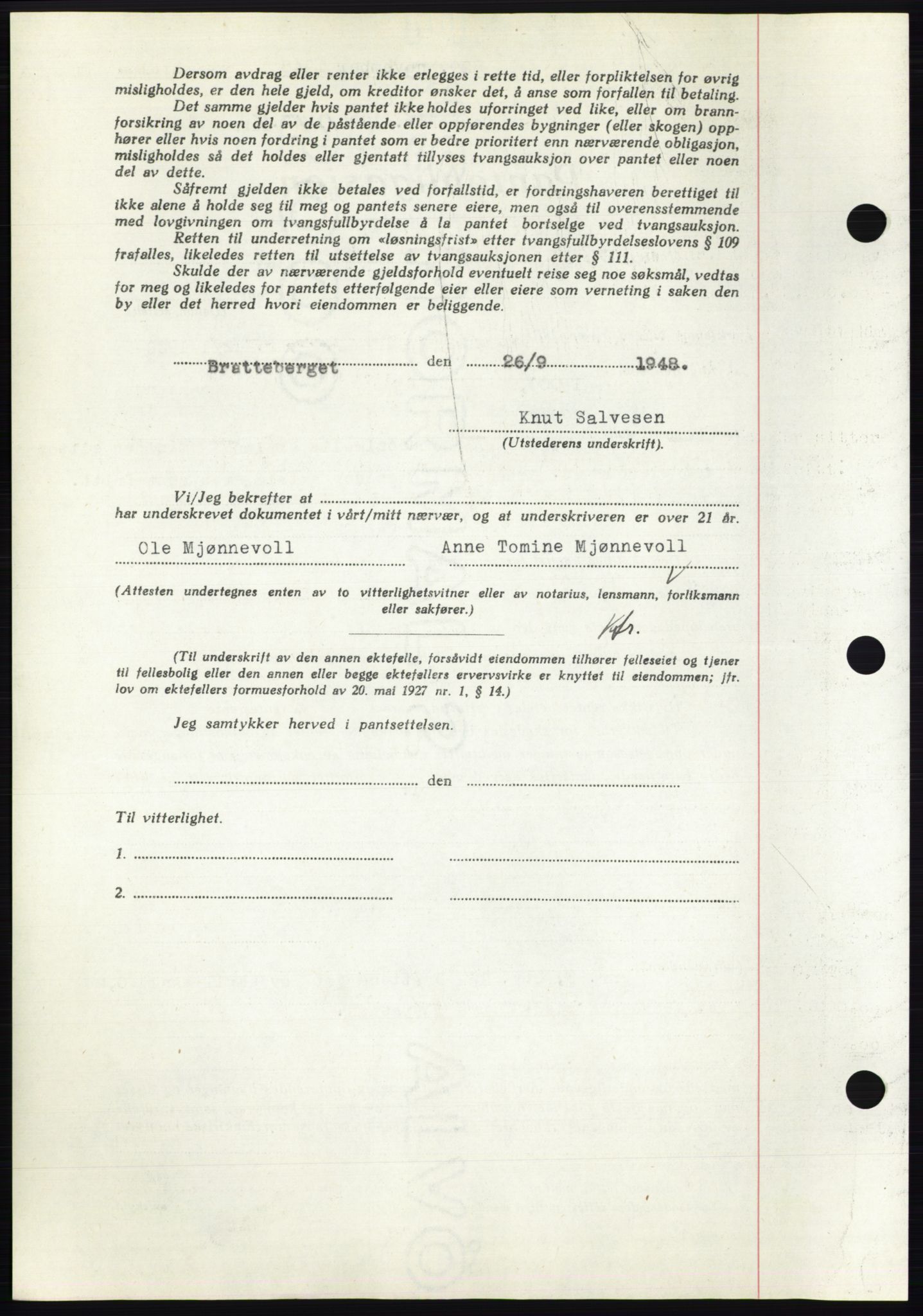 Nedenes sorenskriveri, AV/SAK-1221-0006/G/Gb/Gbb/L0005: Mortgage book no. B5, 1948-1948, Diary no: : 1729/1948