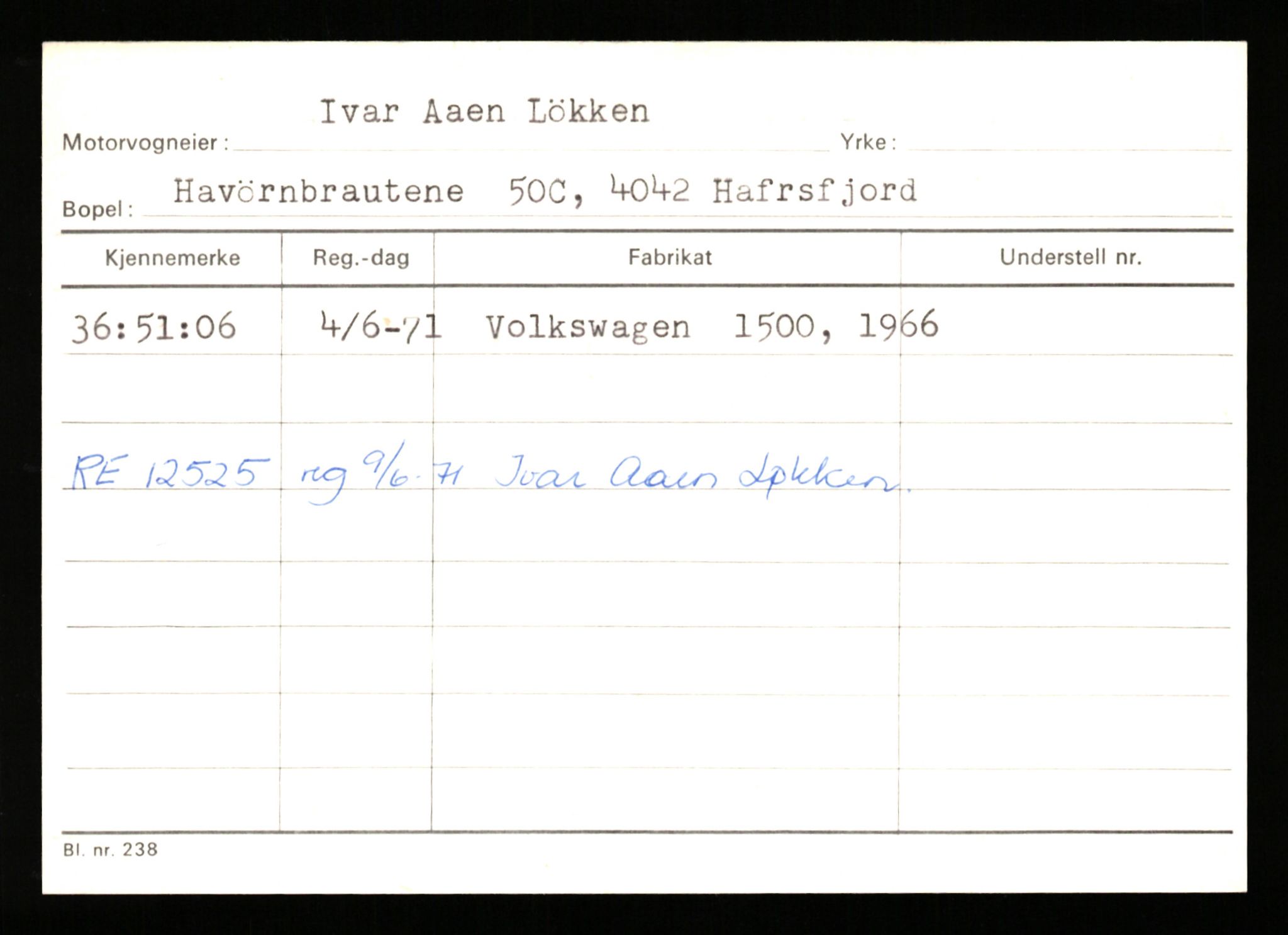 Stavanger trafikkstasjon, AV/SAST-A-101942/0/G/L0012: Registreringsnummer: 363571 - 800000, 1930-1971, p. 27