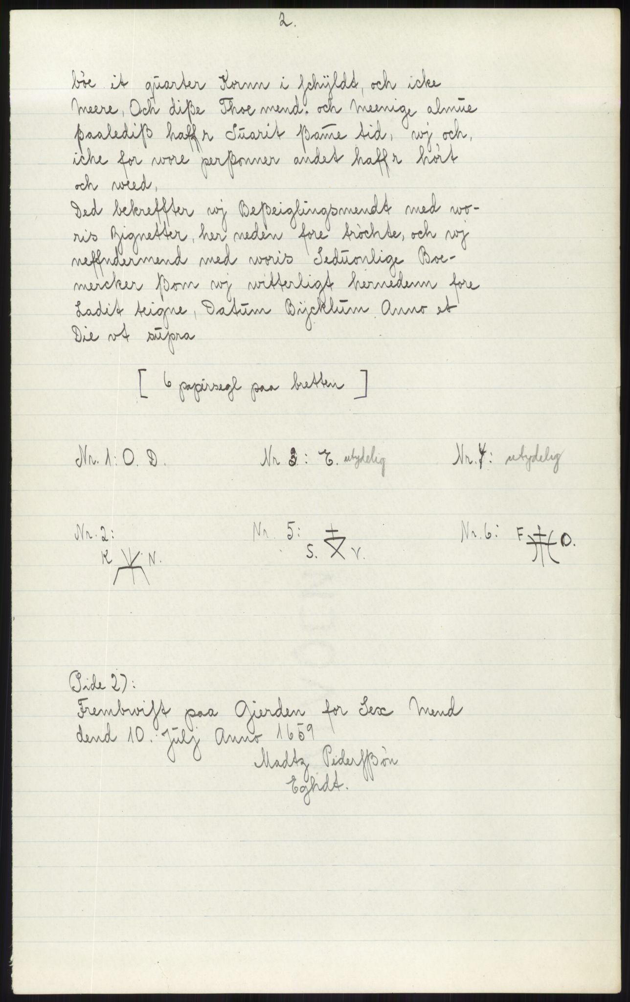 Samlinger til kildeutgivelse, Diplomavskriftsamlingen, AV/RA-EA-4053/H/Ha, p. 1040