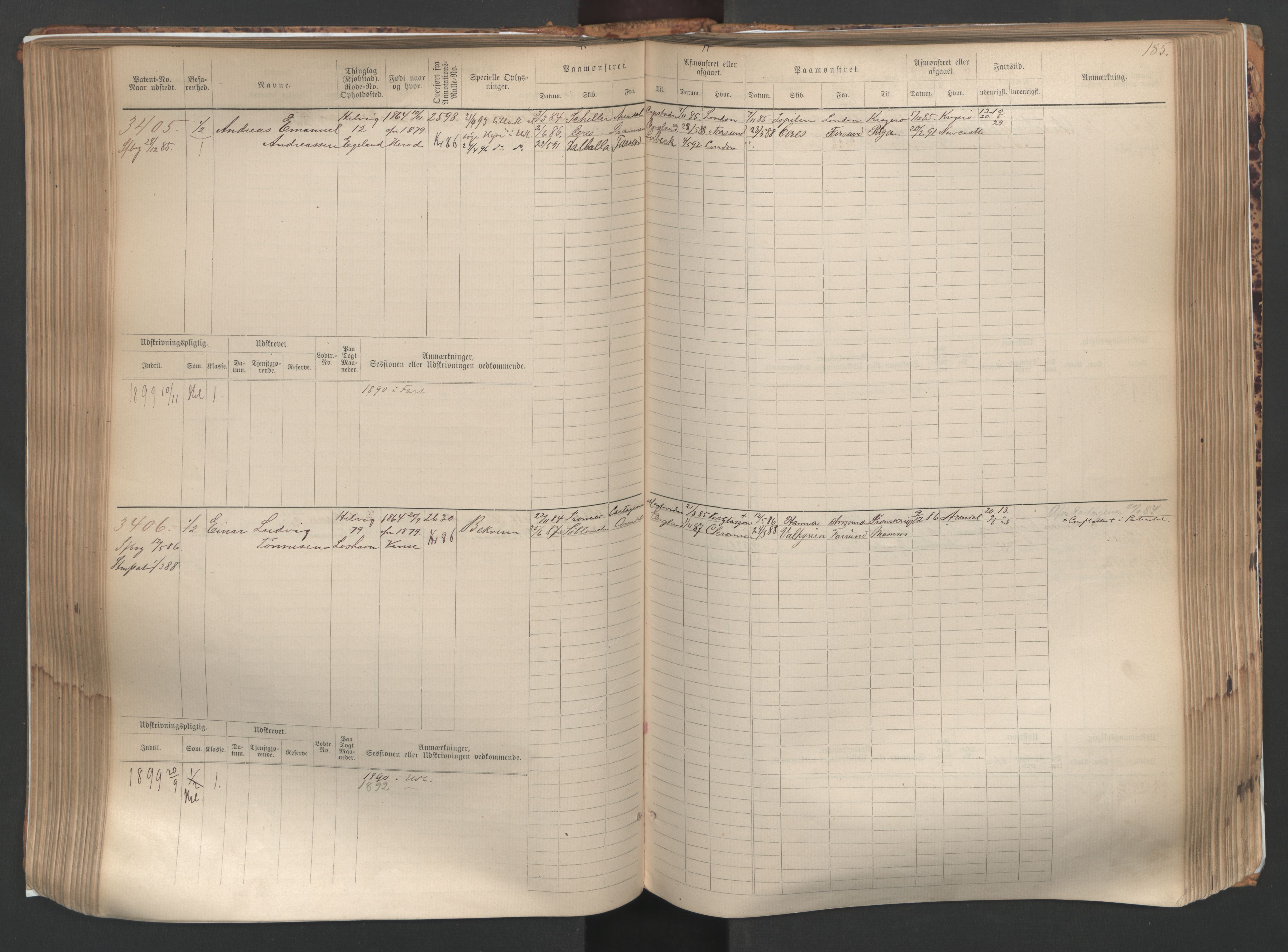 Farsund mønstringskrets, AV/SAK-2031-0017/F/Fb/L0005: Hovedrulle nr 3041-3804, M-8, 1883-1930, p. 188