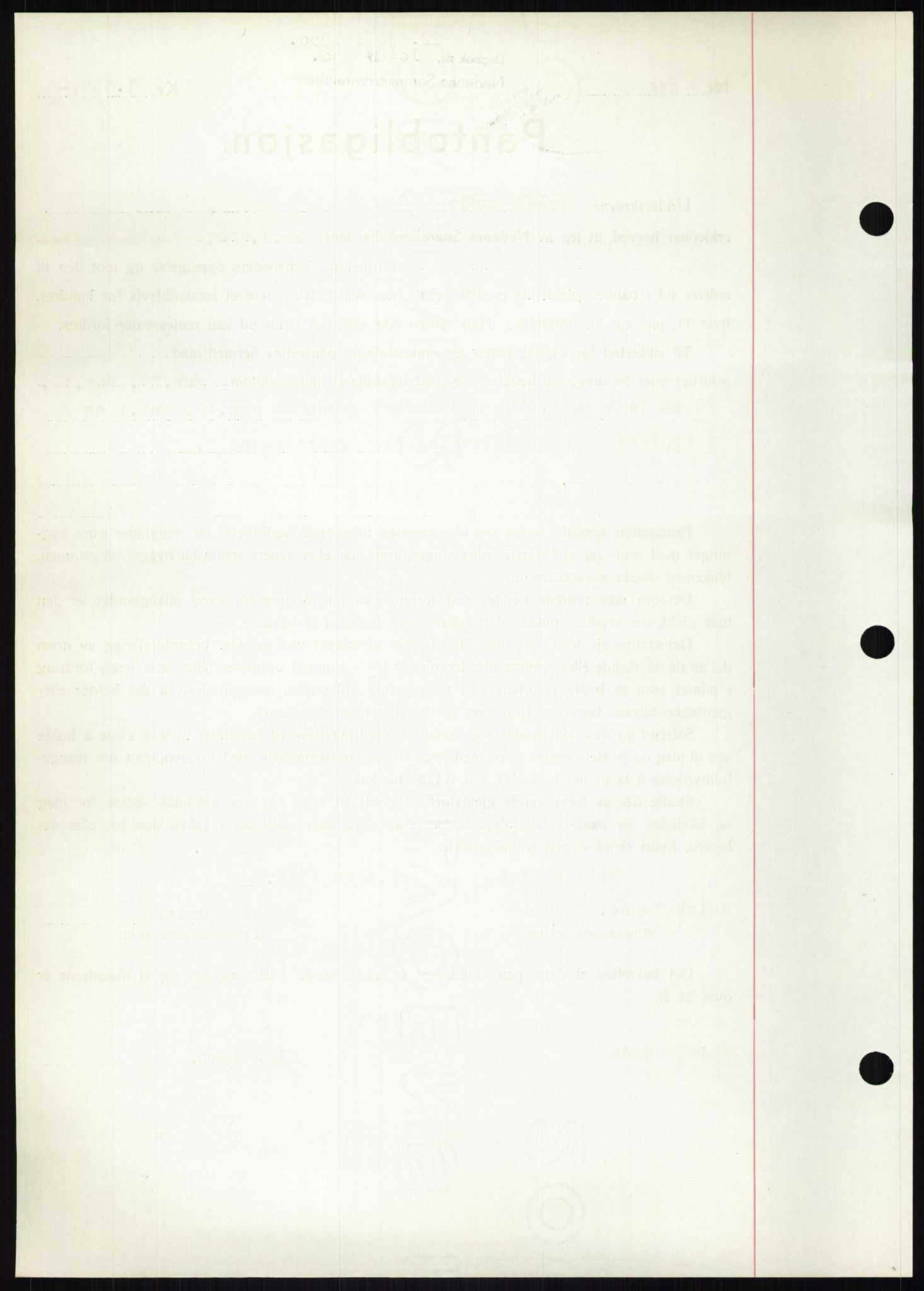 Nedenes sorenskriveri, SAK/1221-0006/G/Gb/Gbb/L0007: Mortgage book no. B7, 1949-1950, Diary no: : 1048/1950