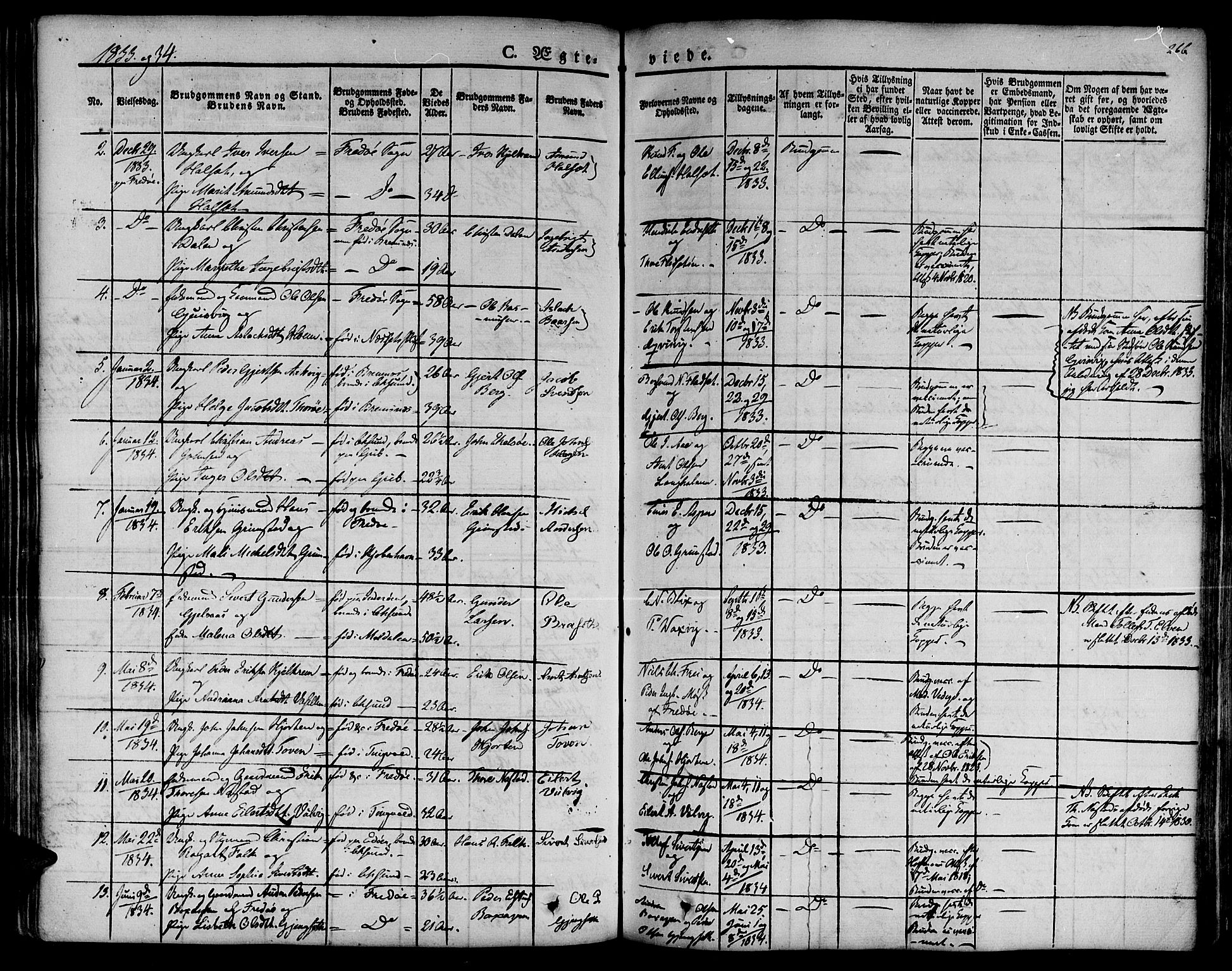 Ministerialprotokoller, klokkerbøker og fødselsregistre - Møre og Romsdal, AV/SAT-A-1454/572/L0843: Parish register (official) no. 572A06, 1832-1842, p. 266