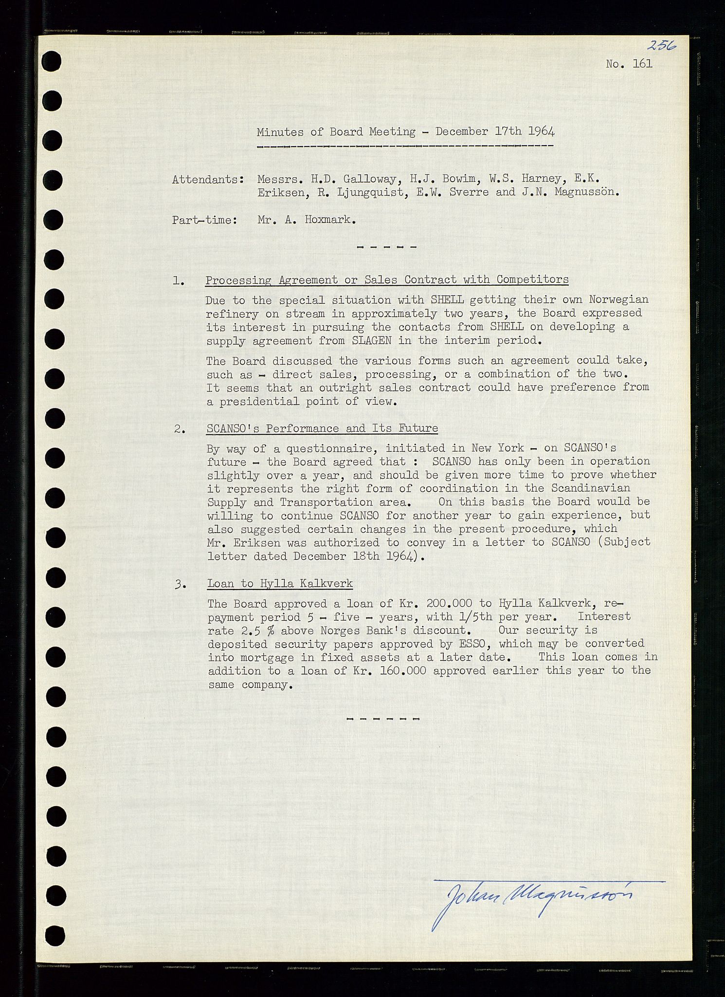 Pa 0982 - Esso Norge A/S, AV/SAST-A-100448/A/Aa/L0001/0004: Den administrerende direksjon Board minutes (styrereferater) / Den administrerende direksjon Board minutes (styrereferater), 1963-1964, p. 7