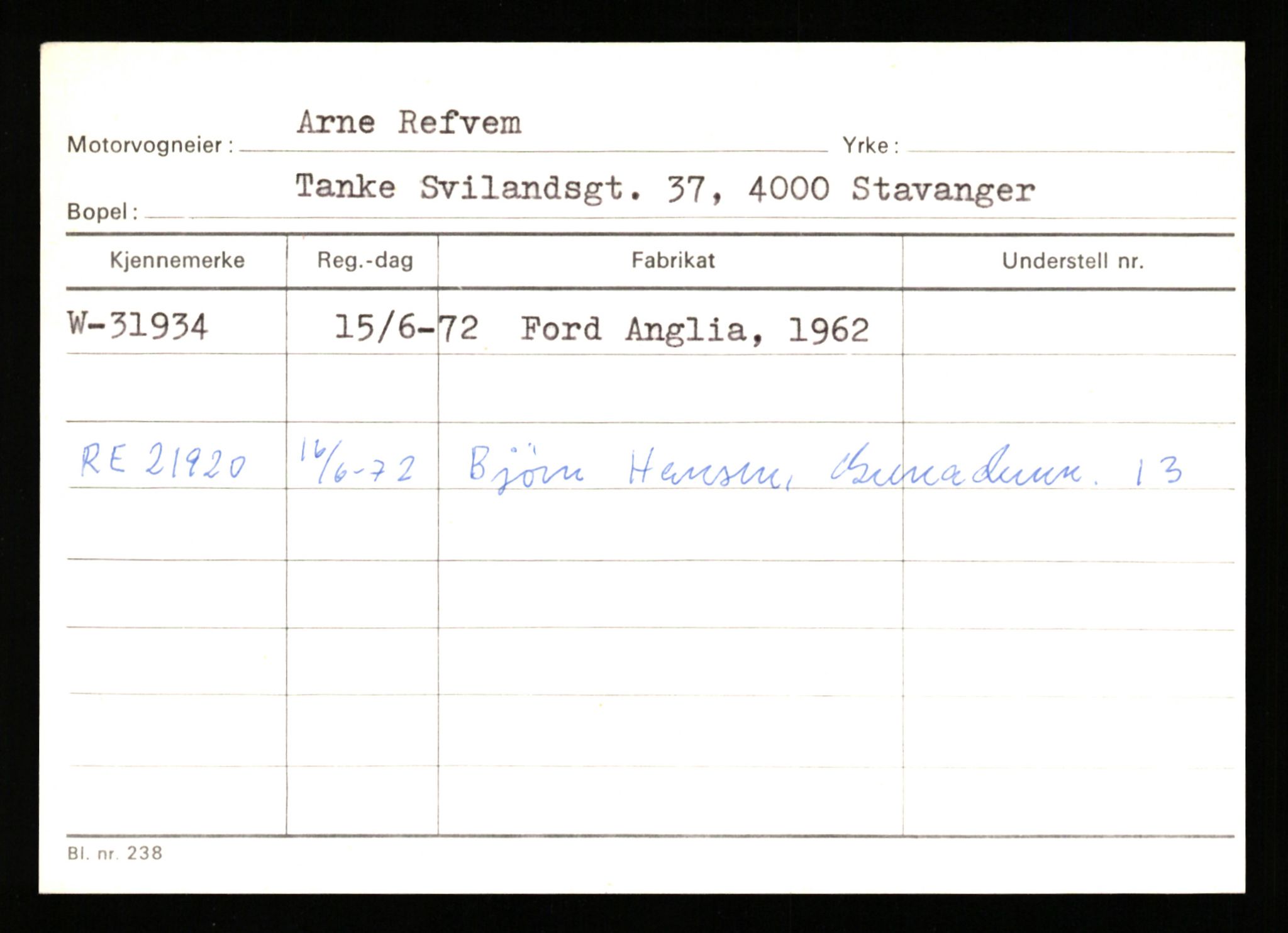 Stavanger trafikkstasjon, SAST/A-101942/0/G/L0005: Registreringsnummer: 23000 - 34245, 1930-1971, p. 2736