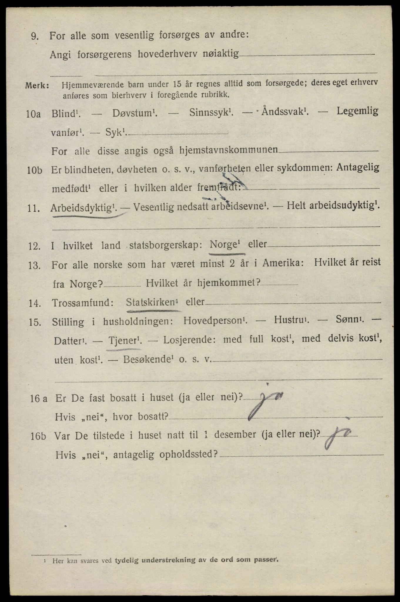 SAO, 1920 census for Våler, 1920, p. 2049