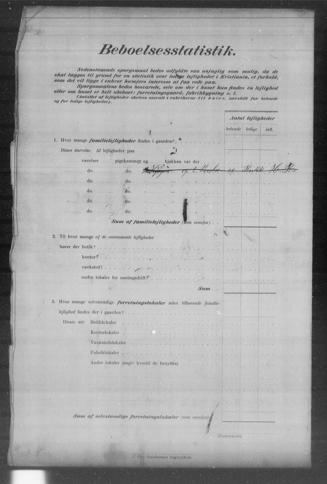 OBA, Municipal Census 1903 for Kristiania, 1903, p. 19512