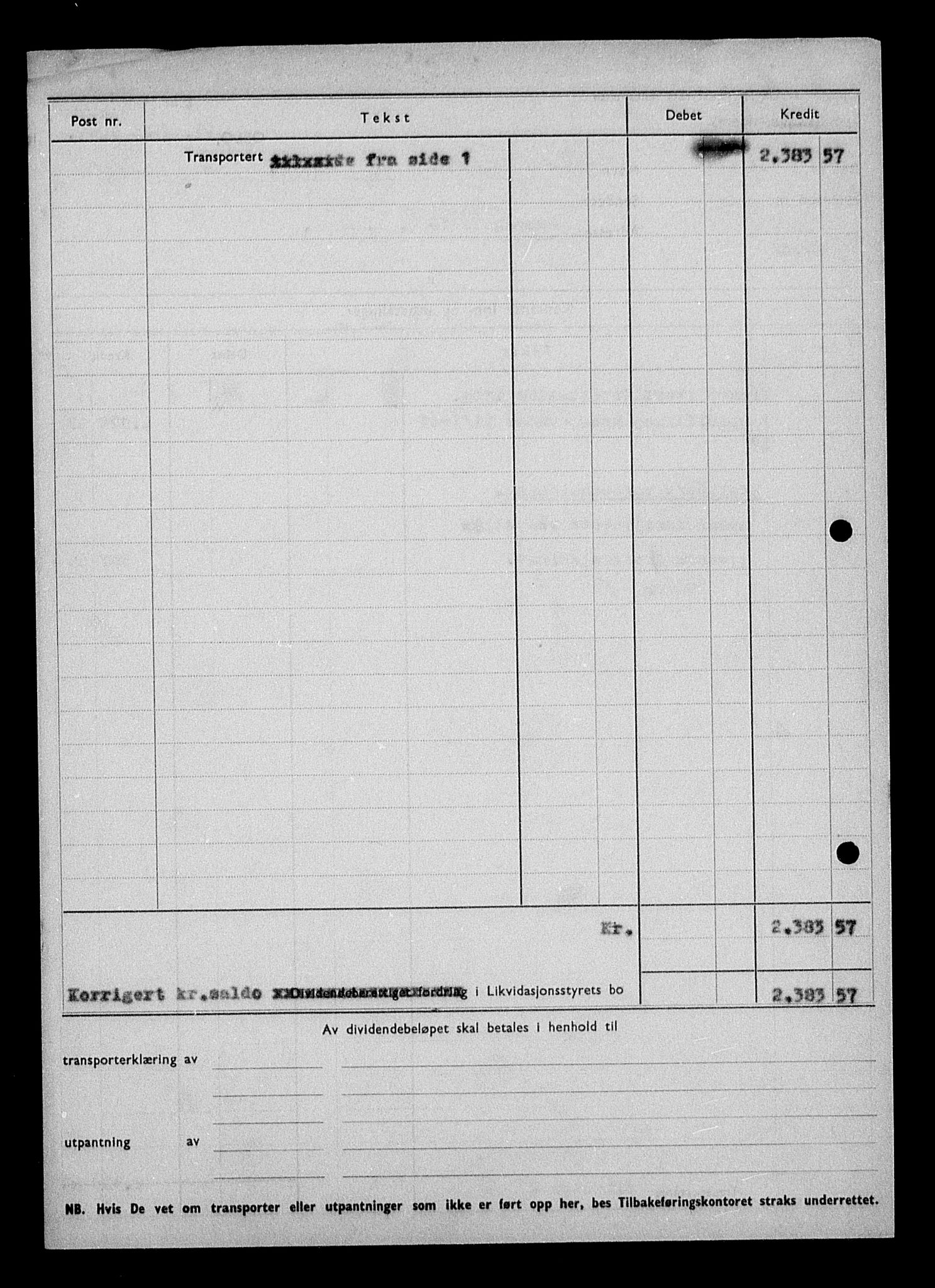 Justisdepartementet, Tilbakeføringskontoret for inndratte formuer, AV/RA-S-1564/H/Hc/Hcc/L0963: --, 1945-1947, p. 5