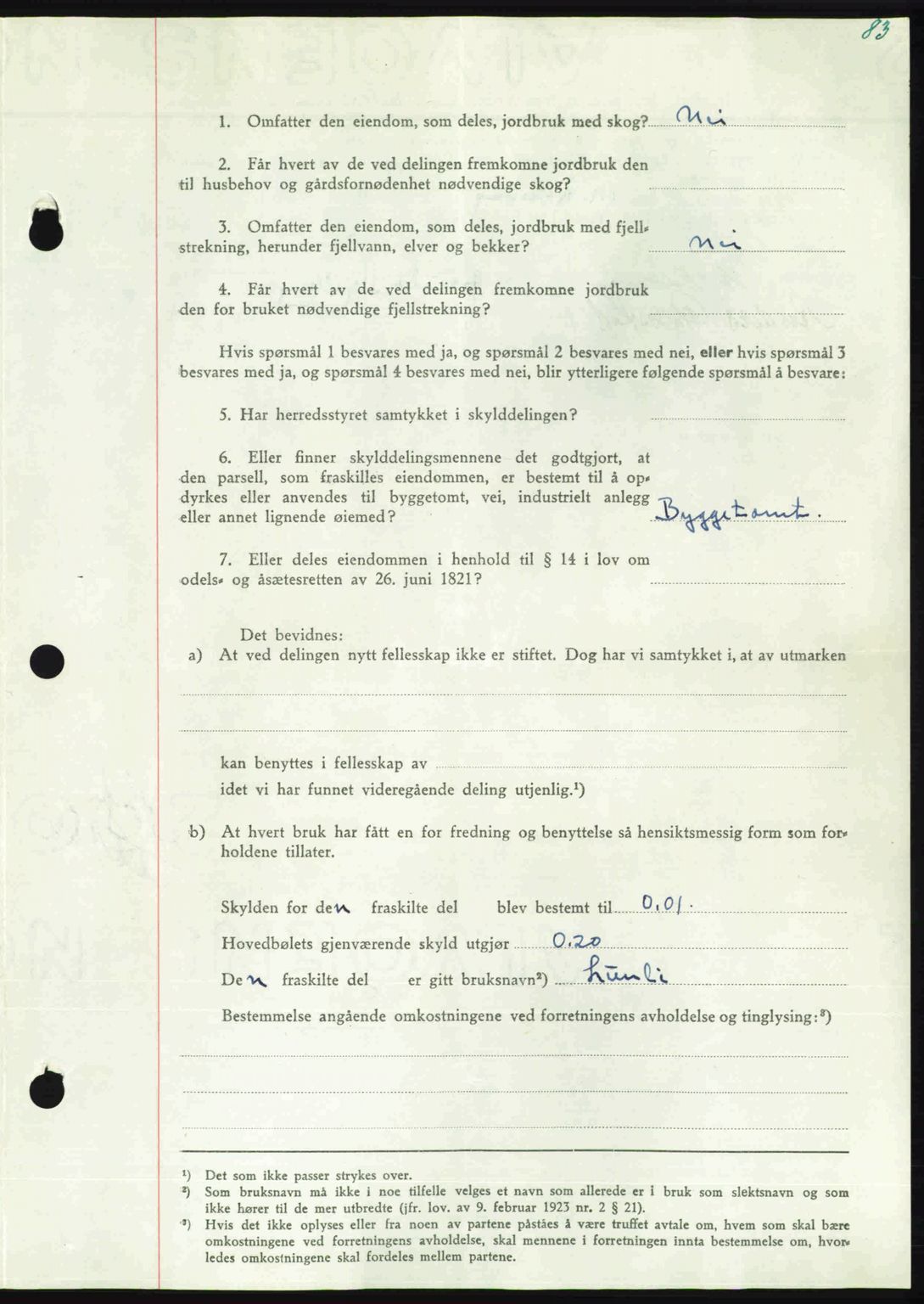 Nordmøre sorenskriveri, AV/SAT-A-4132/1/2/2Ca: Mortgage book no. A116, 1950-1950, Diary no: : 2642/1950