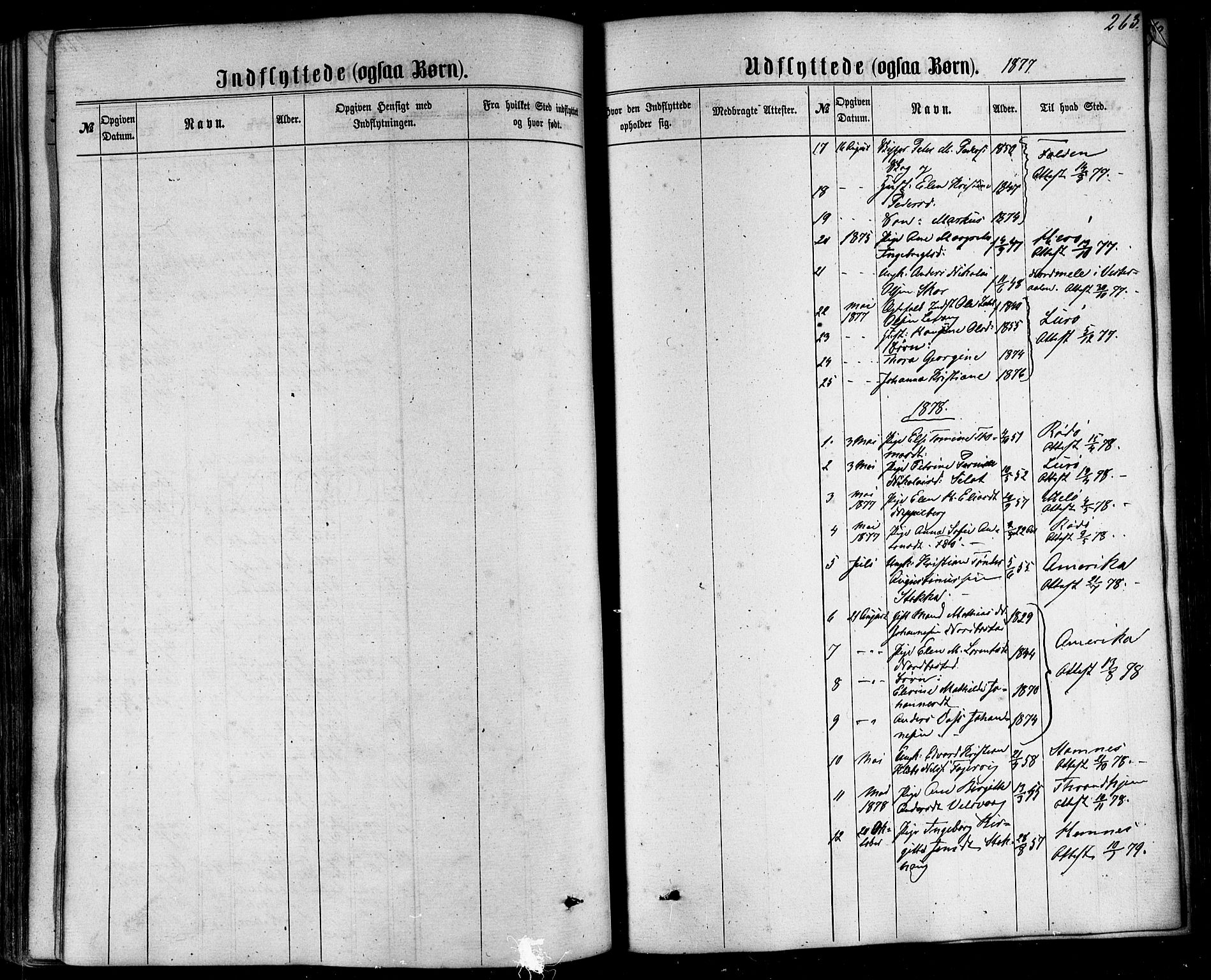 Ministerialprotokoller, klokkerbøker og fødselsregistre - Nordland, AV/SAT-A-1459/838/L0551: Parish register (official) no. 838A09, 1864-1880, p. 263