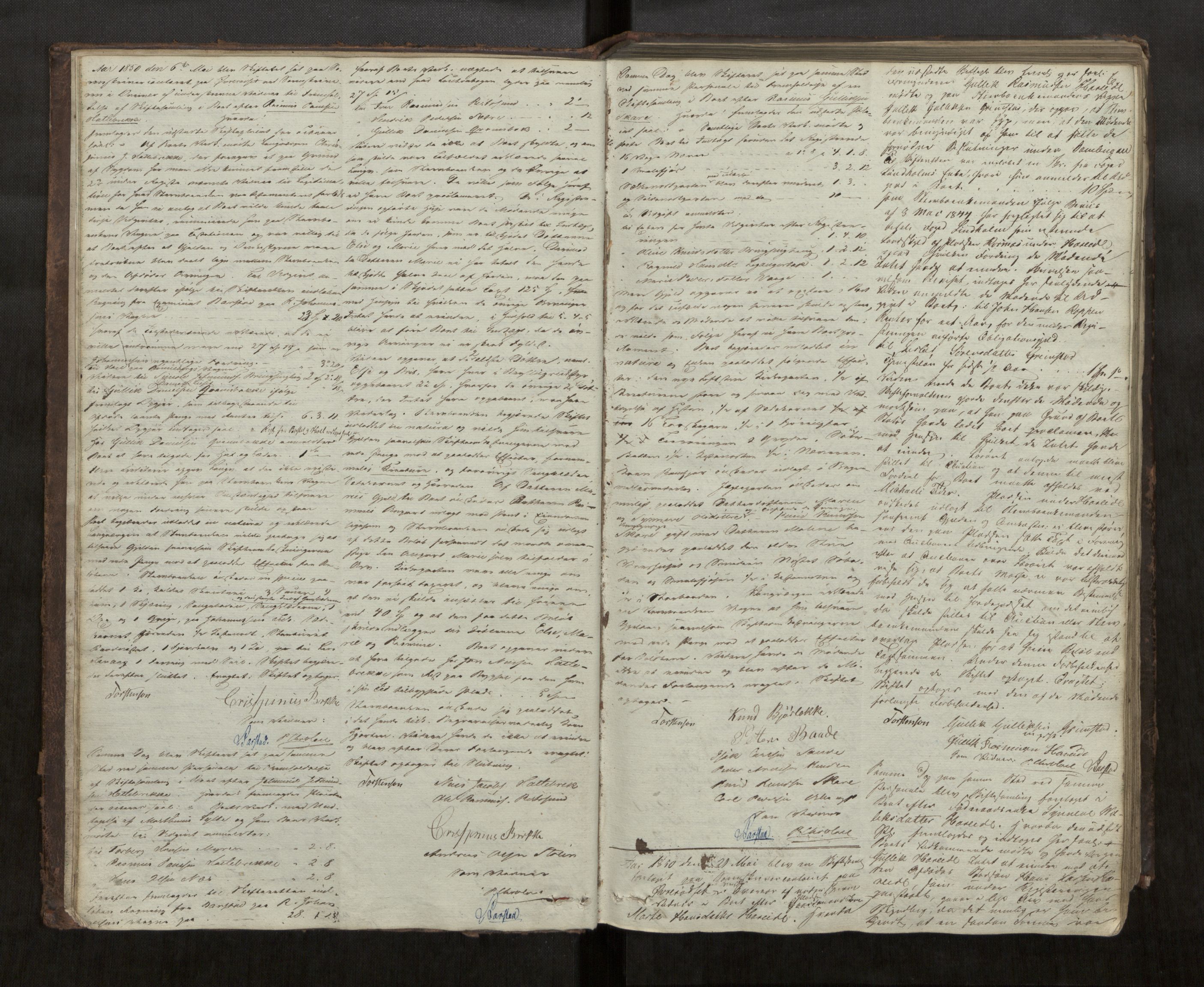 Søre Sunnmøre sorenskriveri, AV/SAT-A-4122/1/3/3B/L0002: Skiftebehandlings- / Skifteforhandlingsprotokollar, 1850-1861, p. 6