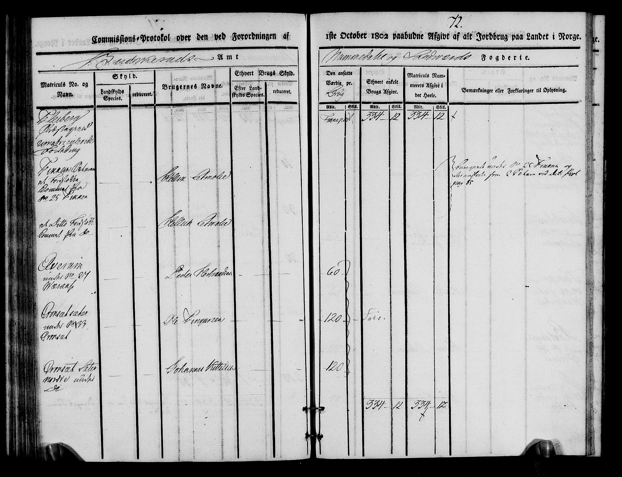 Rentekammeret inntil 1814, Realistisk ordnet avdeling, AV/RA-EA-4070/N/Ne/Nea/L0055: Numedal og Sandsvær fogderi. Kommisjonsprotokoll for Flesberg prestegjeld, 1803, p. 73