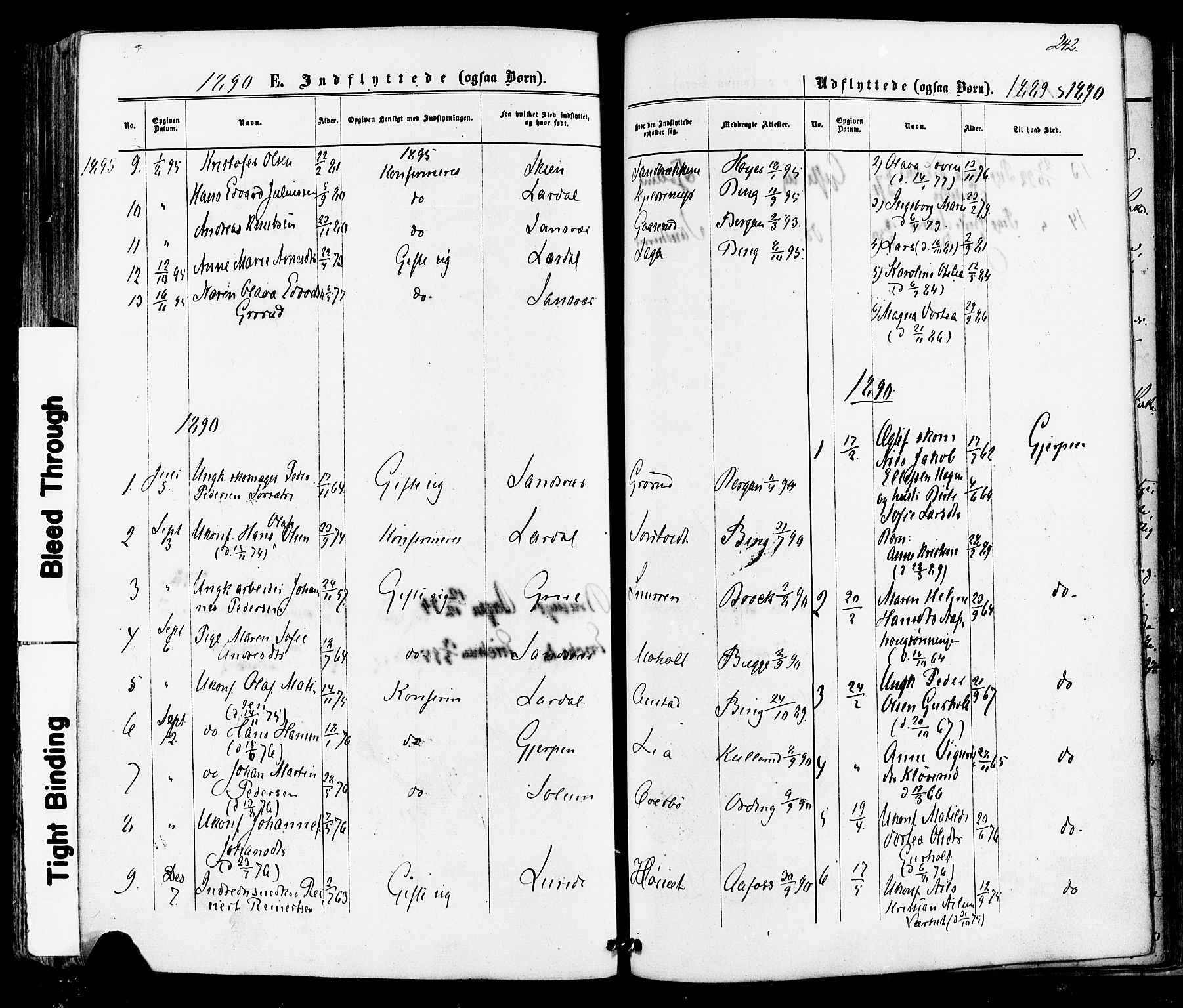 Siljan kirkebøker, SAKO/A-300/F/Fa/L0002: Parish register (official) no. 2, 1870-1895, p. 242