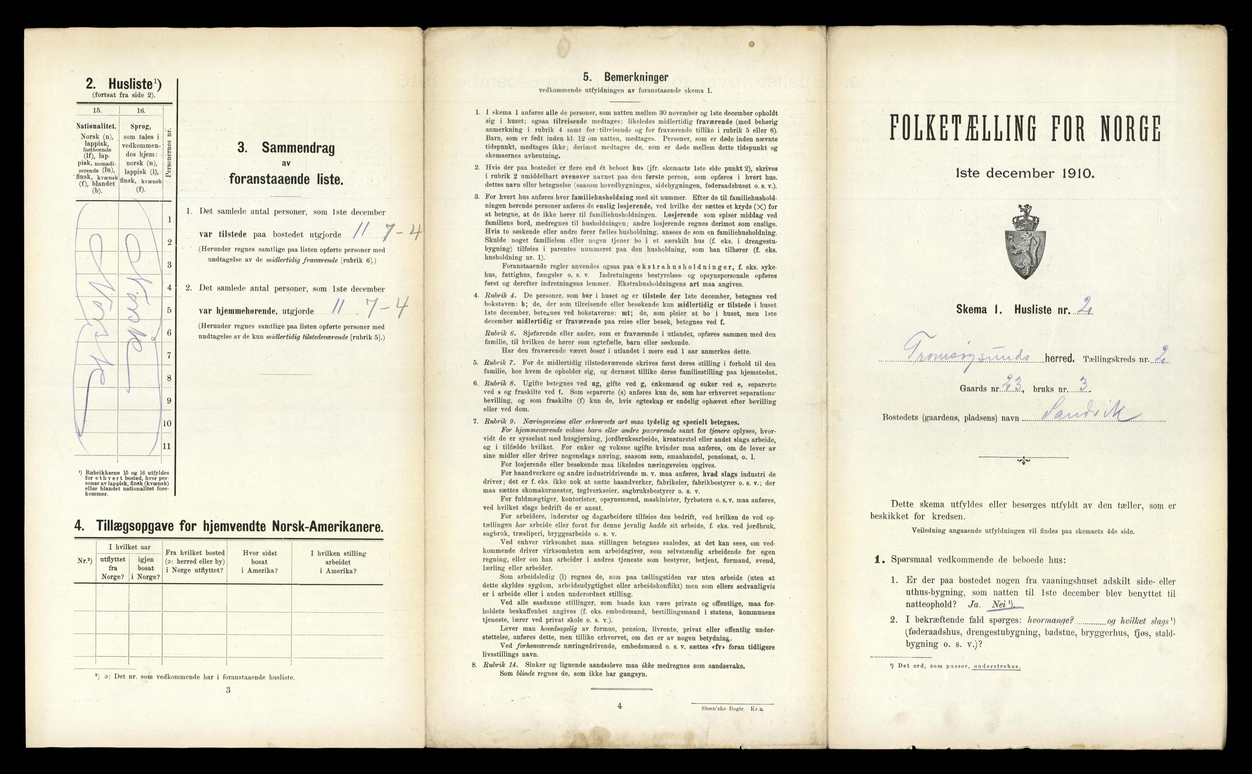 RA, 1910 census for Tromsøysund, 1910, p. 385