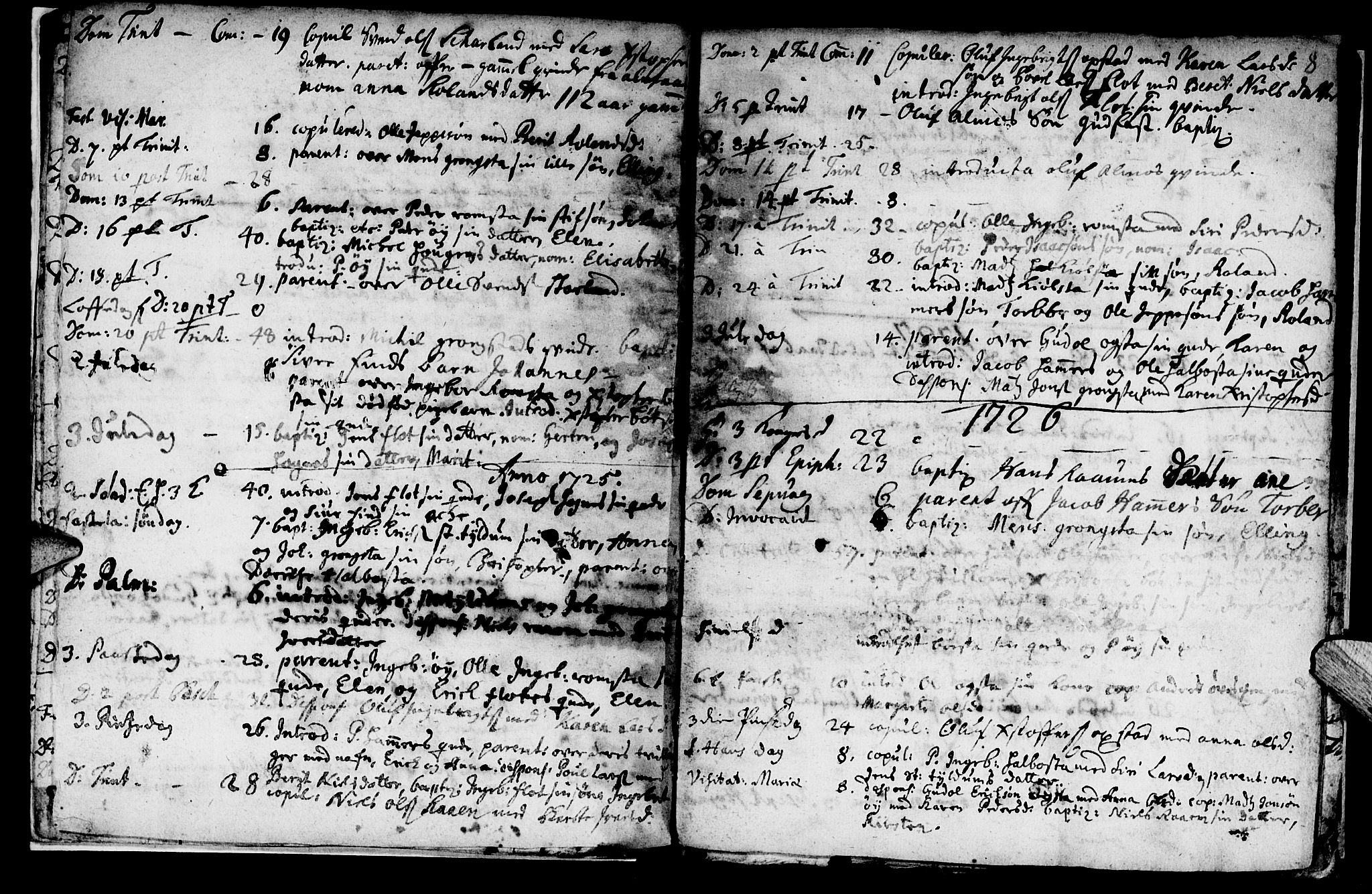 Ministerialprotokoller, klokkerbøker og fødselsregistre - Nord-Trøndelag, SAT/A-1458/765/L0560: Parish register (official) no. 765A01, 1706-1748, p. 8