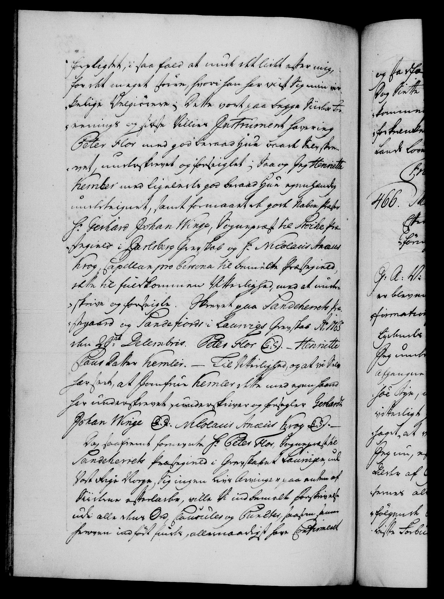 Danske Kanselli 1572-1799, AV/RA-EA-3023/F/Fc/Fca/Fcaa/L0043: Norske registre, 1766-1768, p. 435b