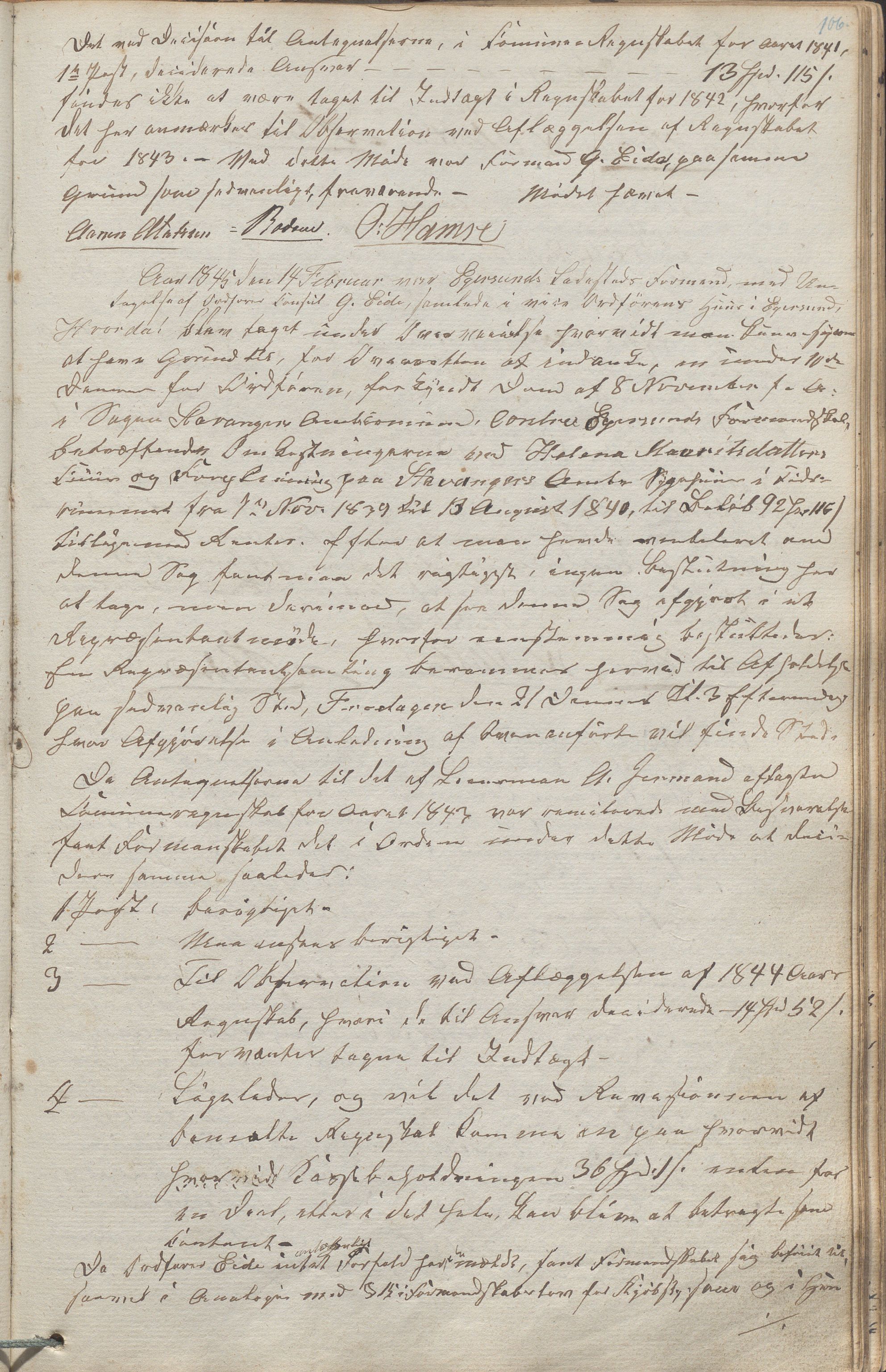 Egersund kommune (Ladested) - Formannskapet, IKAR/K-100502/A/L0001: Forhandlingsprotokoll, 1837-1852, p. 106a