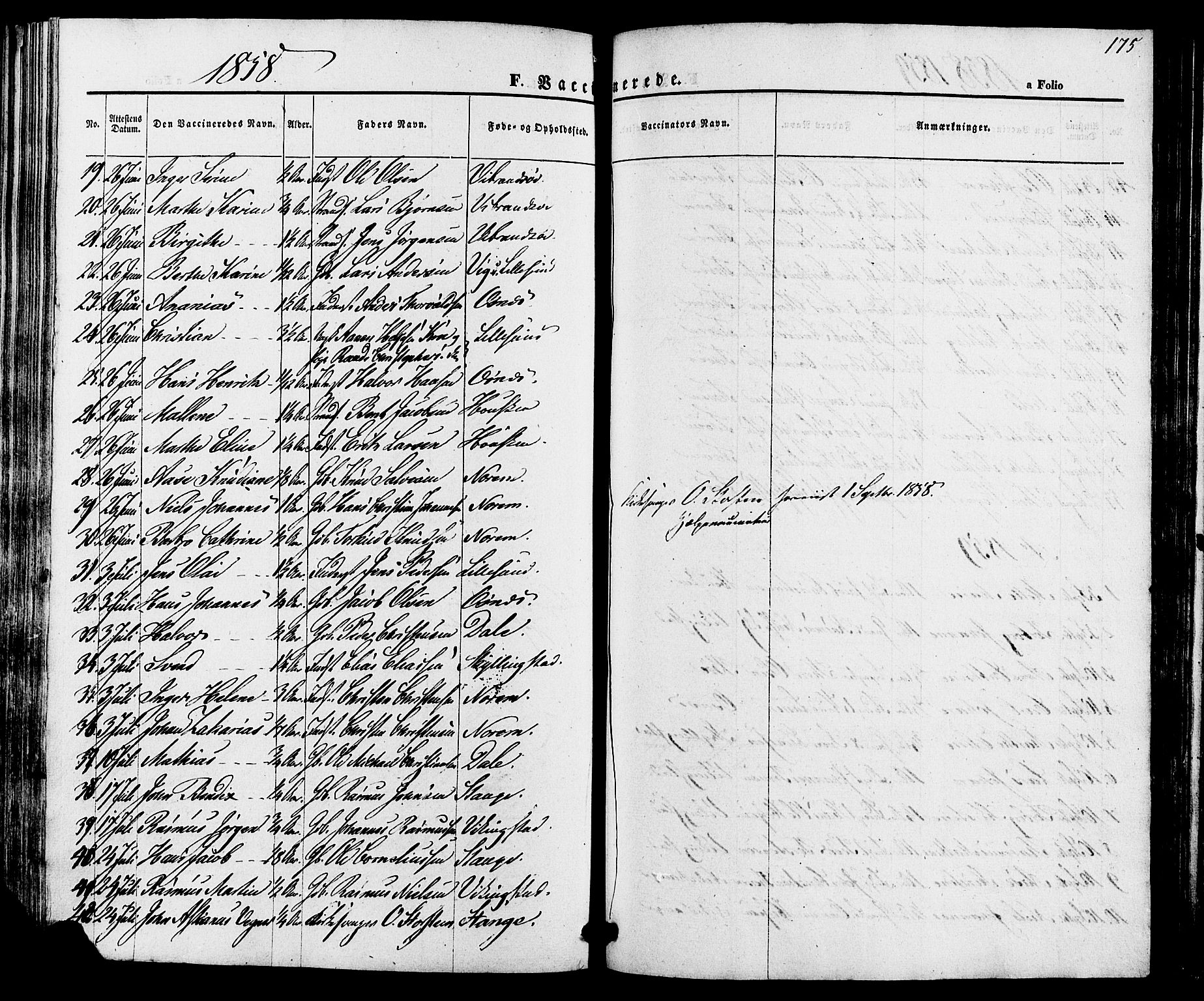 Torvastad sokneprestkontor, SAST/A -101857/H/Ha/Haa/L0010: Parish register (official) no. A 10, 1857-1878, p. 175