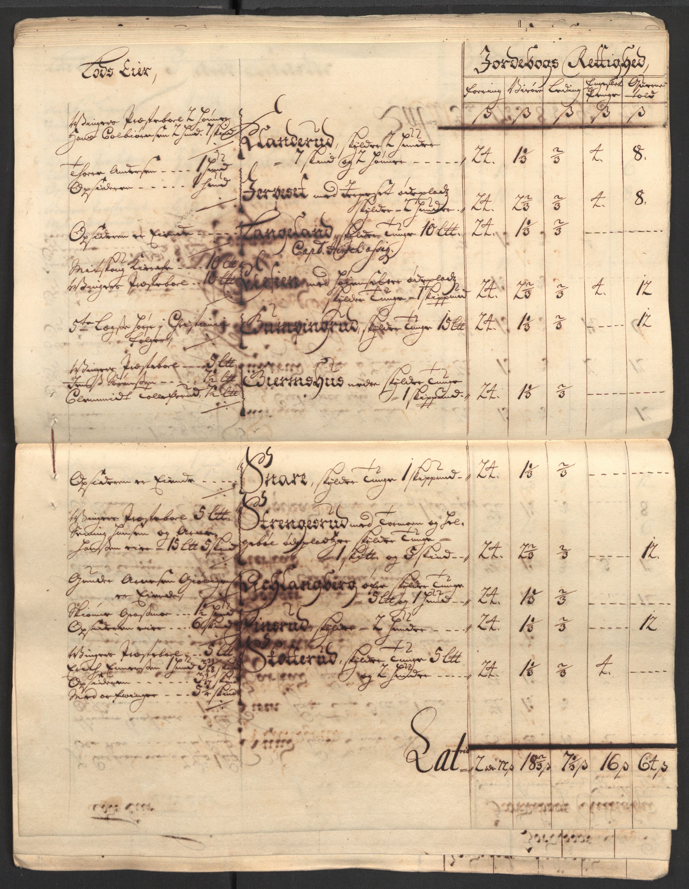 Rentekammeret inntil 1814, Reviderte regnskaper, Fogderegnskap, AV/RA-EA-4092/R13/L0844: Fogderegnskap Solør, Odal og Østerdal, 1707, p. 44