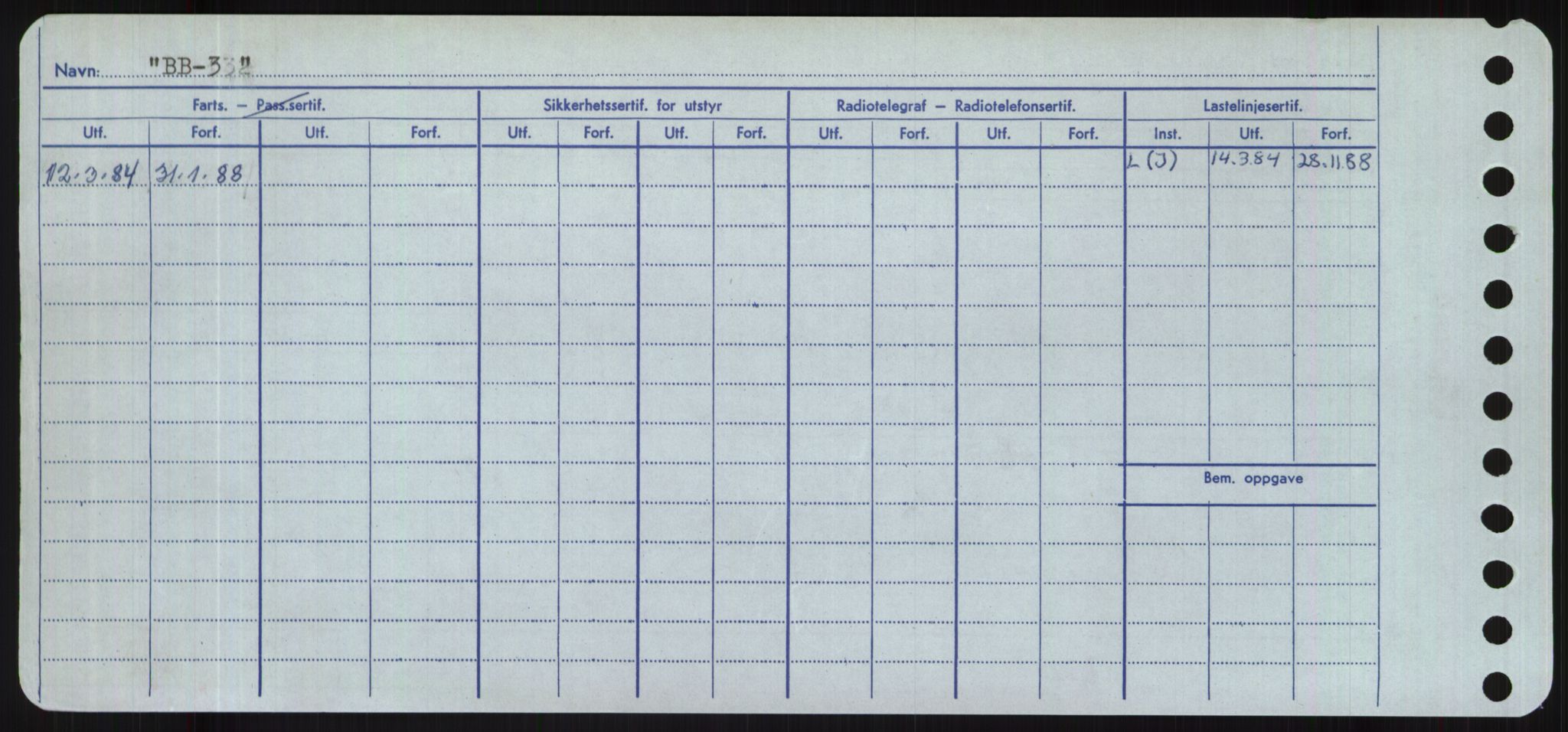 Sjøfartsdirektoratet med forløpere, Skipsmålingen, AV/RA-S-1627/H/Hd/L0003: Fartøy, B-Bev, p. 14