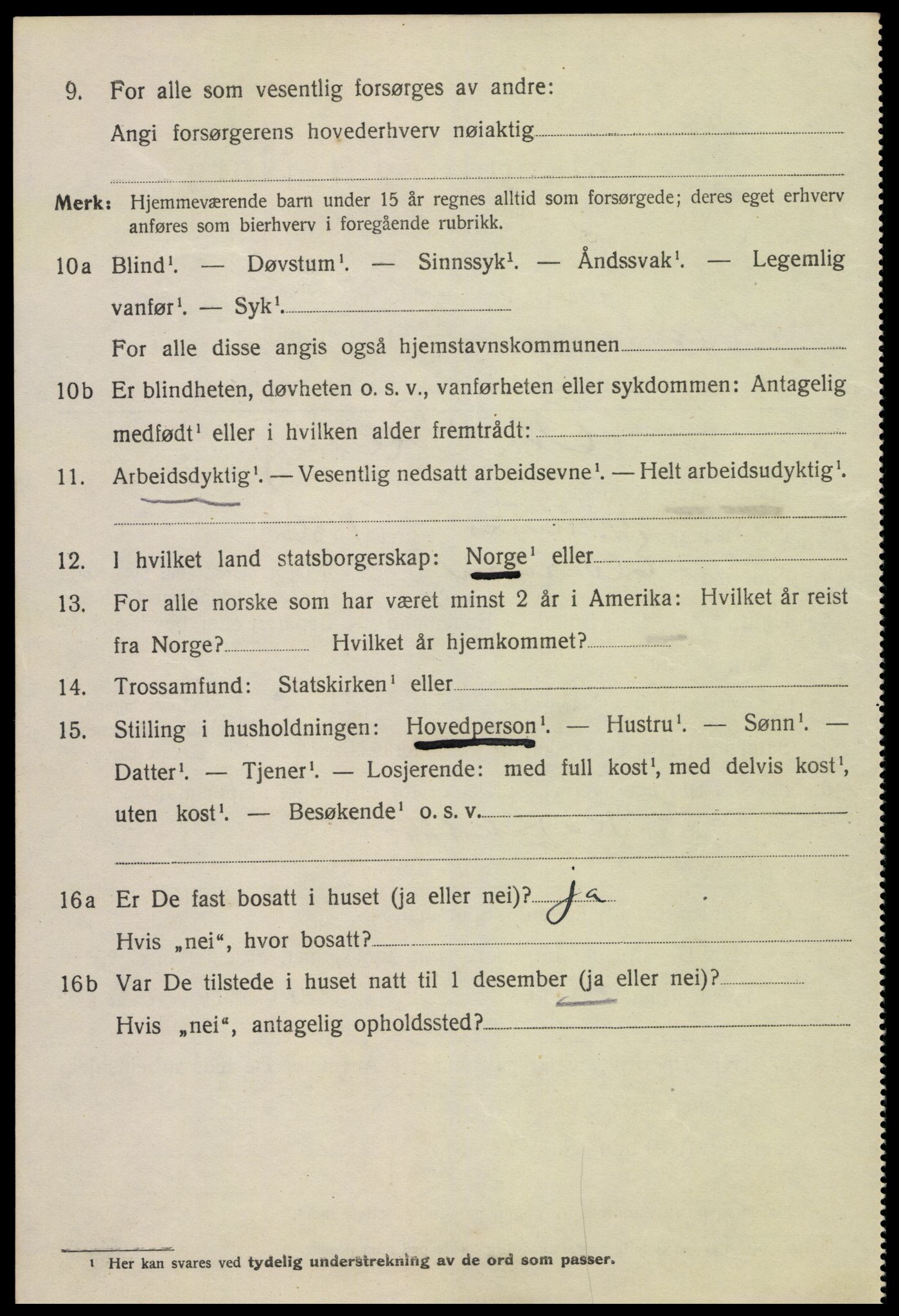 SAK, 1920 census for Kristiansand, 1920, p. 14354