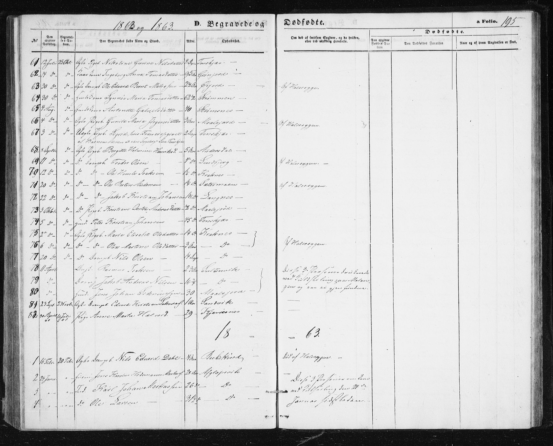 Lenvik sokneprestembete, SATØ/S-1310/H/Ha/Hab/L0004klokker: Parish register (copy) no. 4, 1859-1869, p. 195