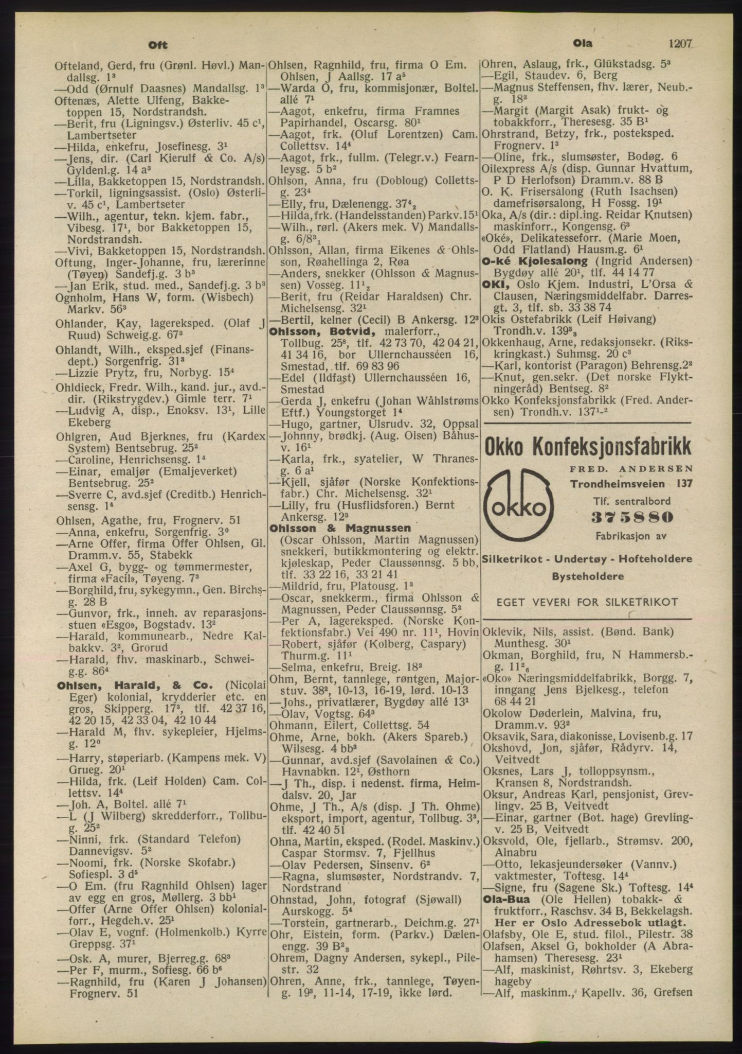 Kristiania/Oslo adressebok, PUBL/-, 1955, p. 1207