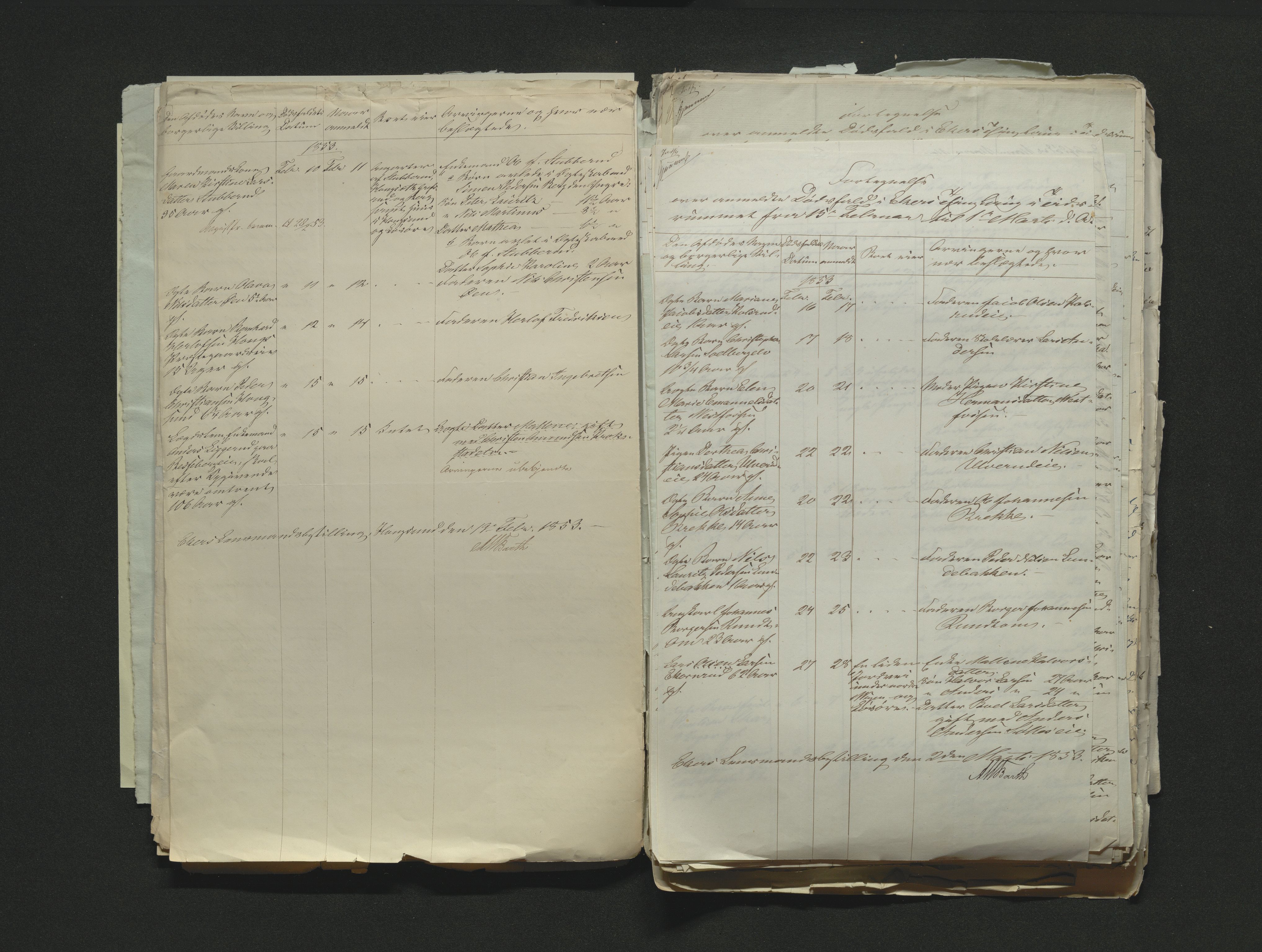 Eiker, Modum og Sigdal sorenskriveri, AV/SAKO-A-123/H/Ha/Hab/L0008: Dødsfallsmeldinger, 1850-1853