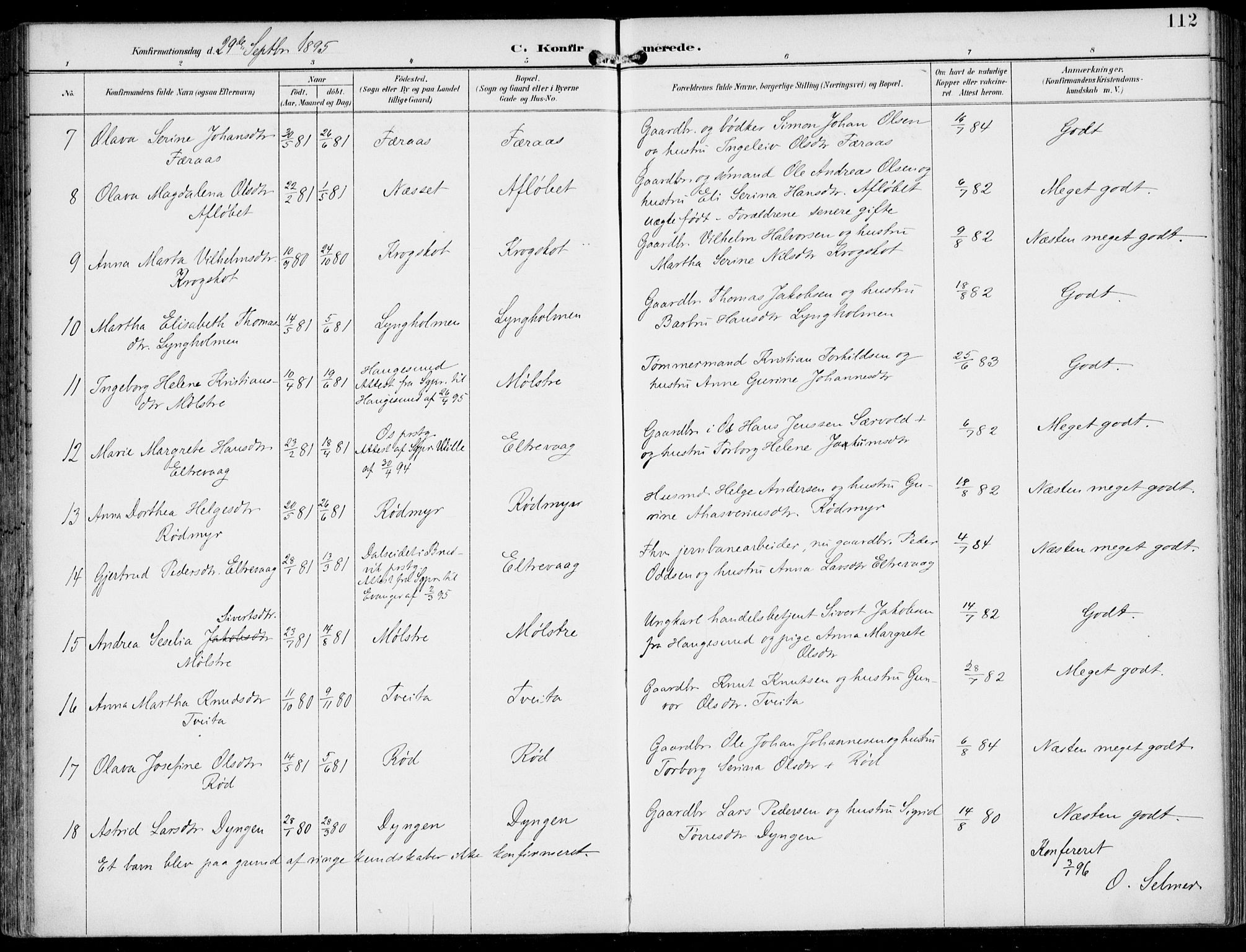 Sveio Sokneprestembete, AV/SAB-A-78501/H/Haa: Parish register (official) no. B  3, 1894-1906, p. 112