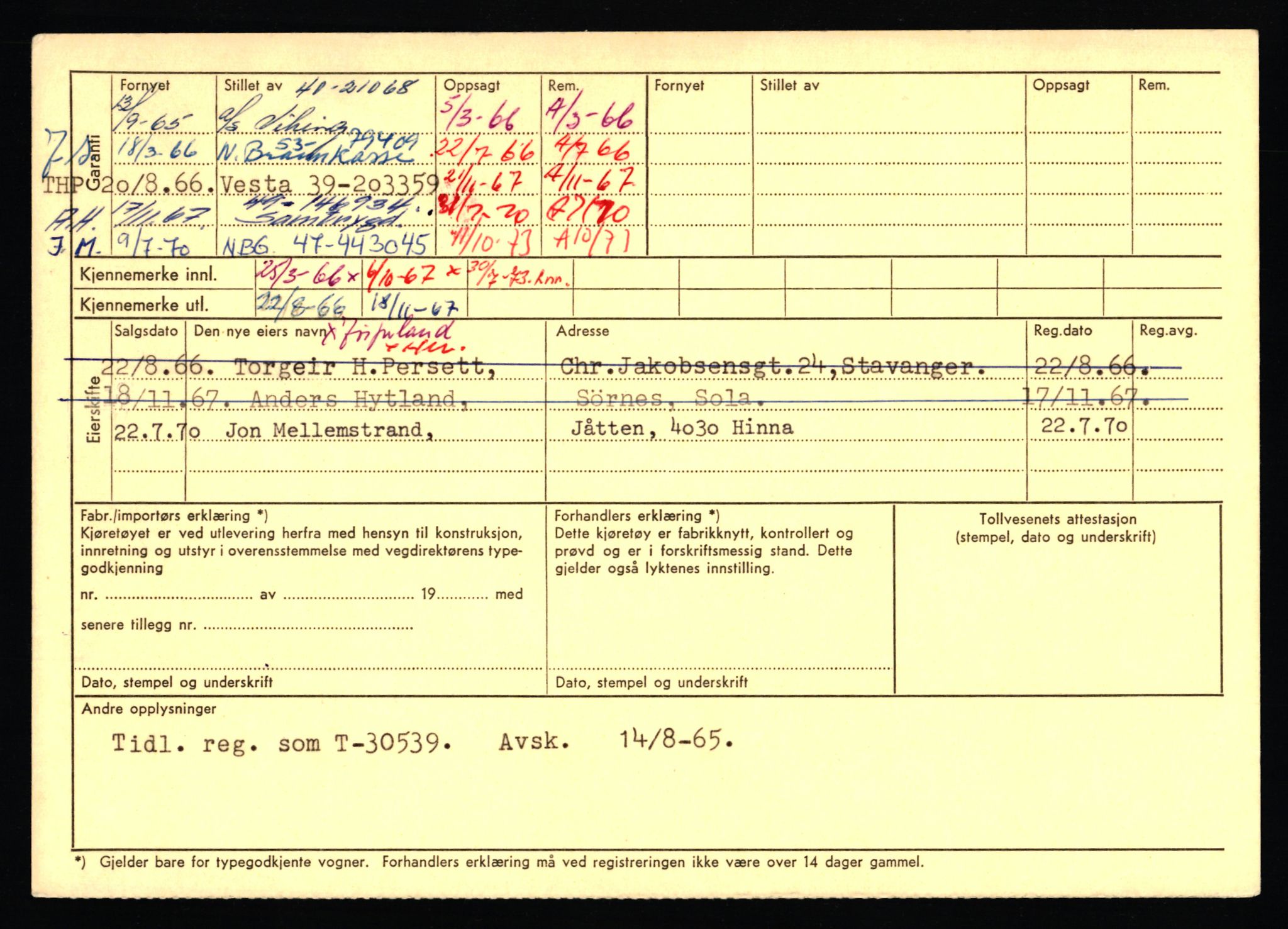 Stavanger trafikkstasjon, AV/SAST-A-101942/0/F/L0054: L-54200 - L-55699, 1930-1971, p. 1226