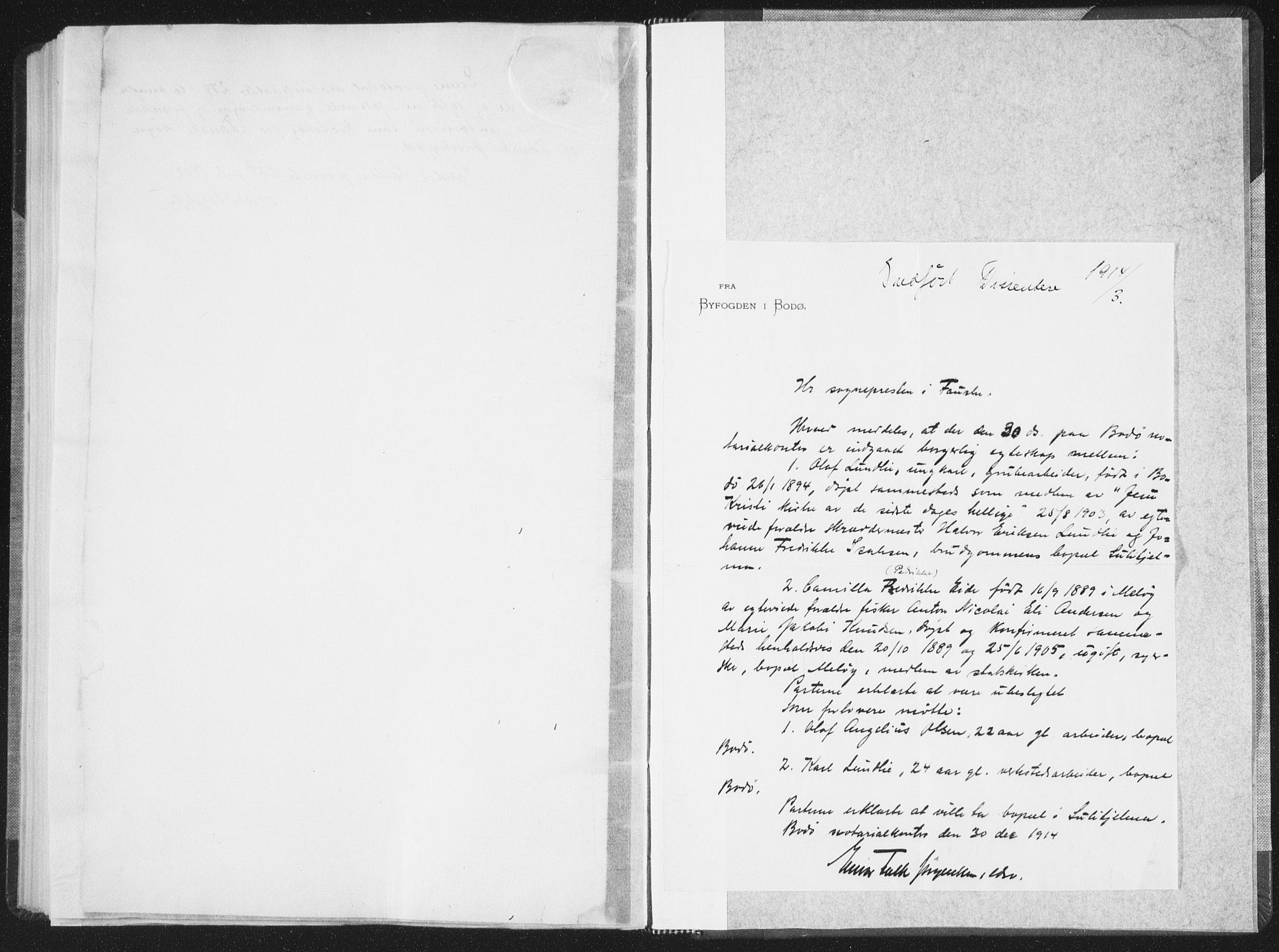 Ministerialprotokoller, klokkerbøker og fødselsregistre - Nordland, SAT/A-1459/850/L0711: Curate's parish register no. 850B01, 1902-1915
