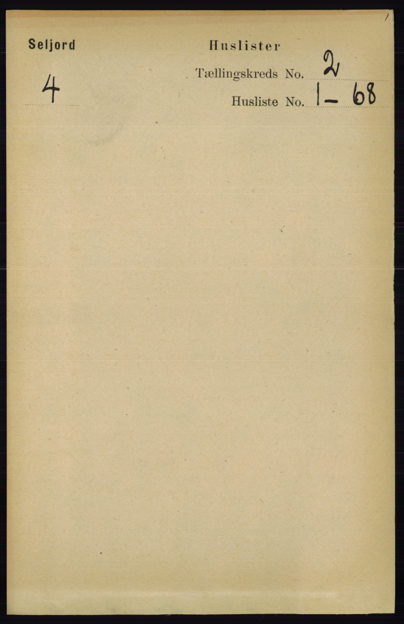 RA, 1891 census for 0828 Seljord, 1891, p. 497