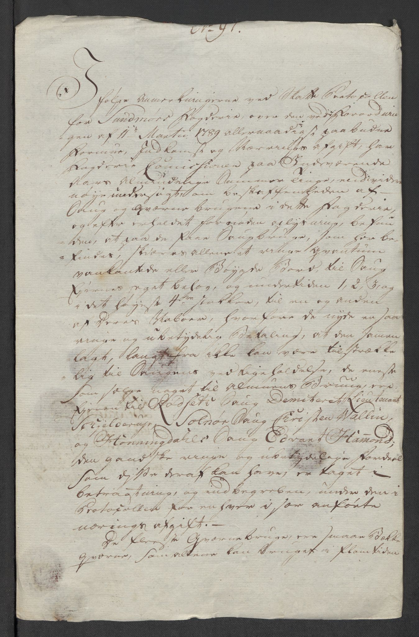 Rentekammeret inntil 1814, Reviderte regnskaper, Mindre regnskaper, AV/RA-EA-4068/Rf/Rfe/L0049: Sunnhordland og Hardanger fogderi, Sunnmøre fogderi, 1789, p. 326