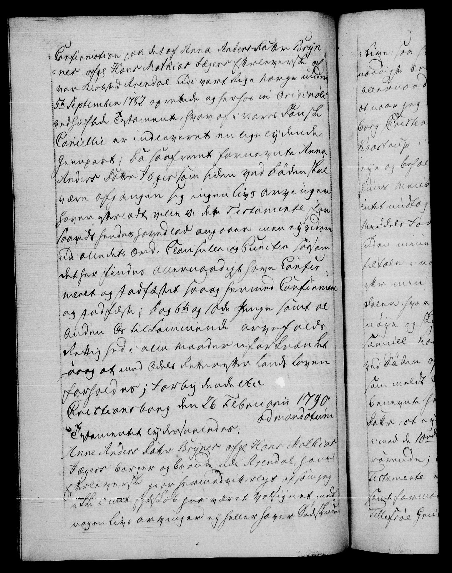 Danske Kanselli 1572-1799, AV/RA-EA-3023/F/Fc/Fca/Fcaa/L0053: Norske registre, 1790-1791, p. 84b