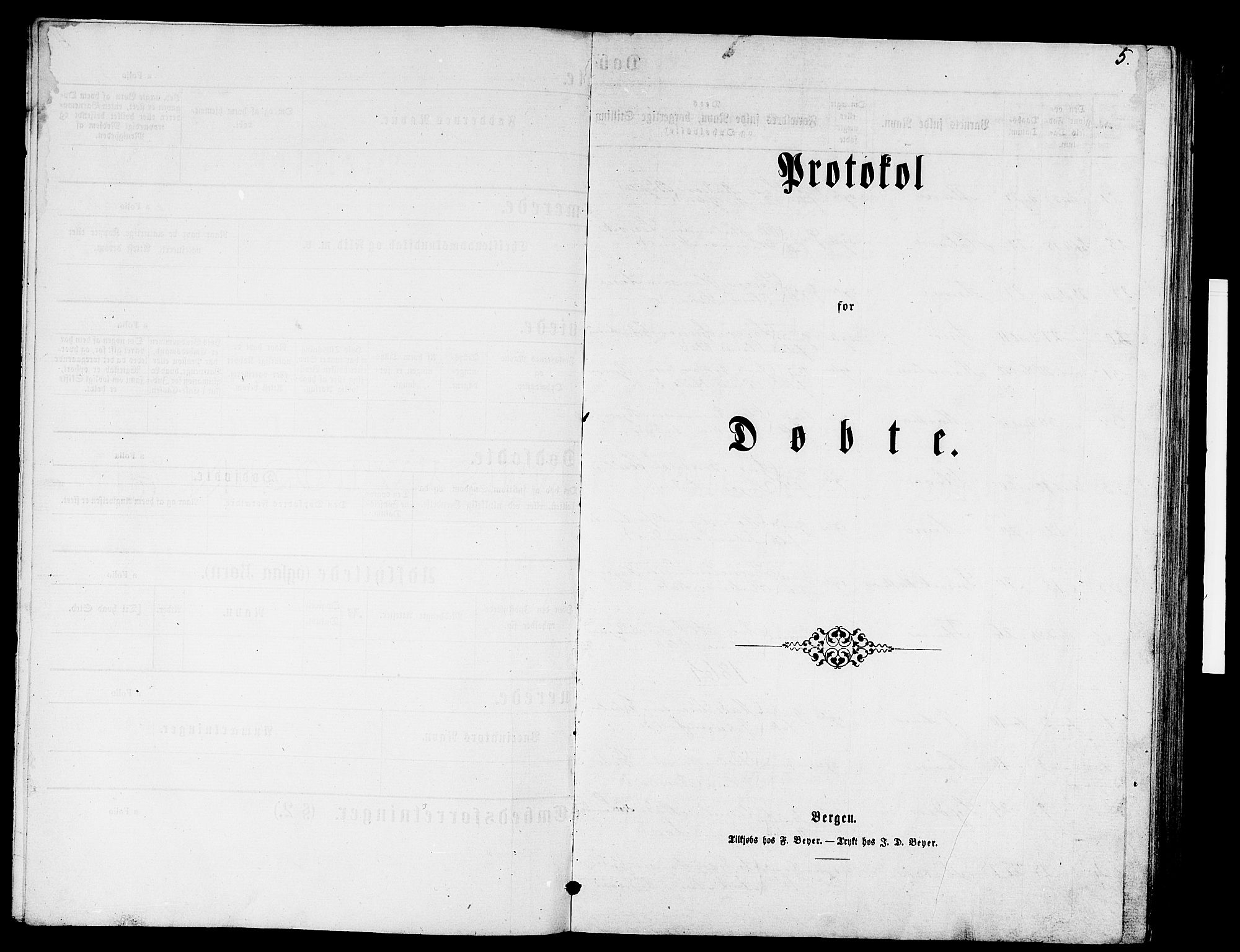 Gaular sokneprestembete, SAB/A-80001/H/Hab: Parish register (copy) no. B 2, 1863-1881, p. 5